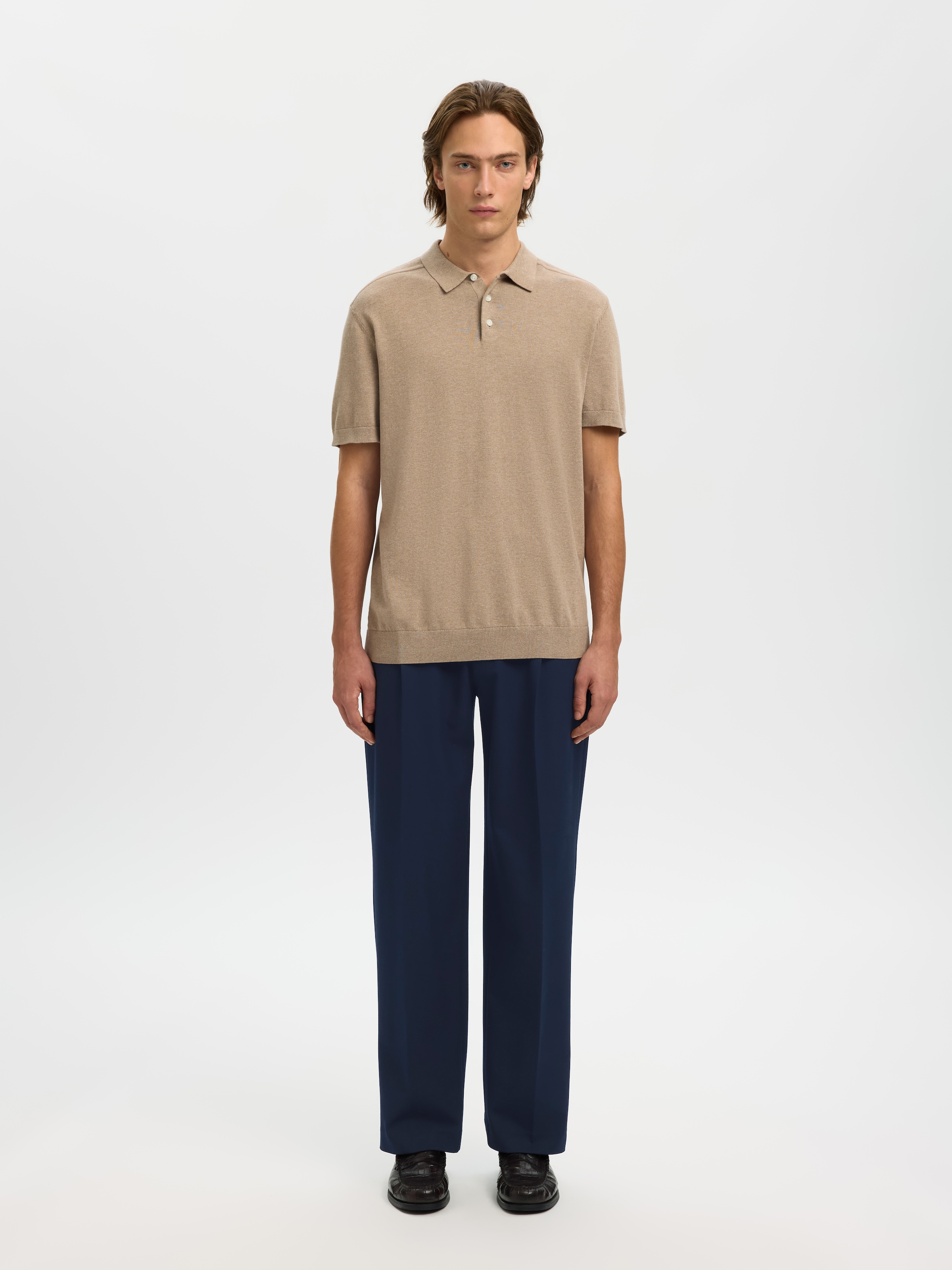 SELECTED Stoffhose »SLH220-LOOSE FINN FLEX PANTS NOOS«  Materialmix, locker geschnitten