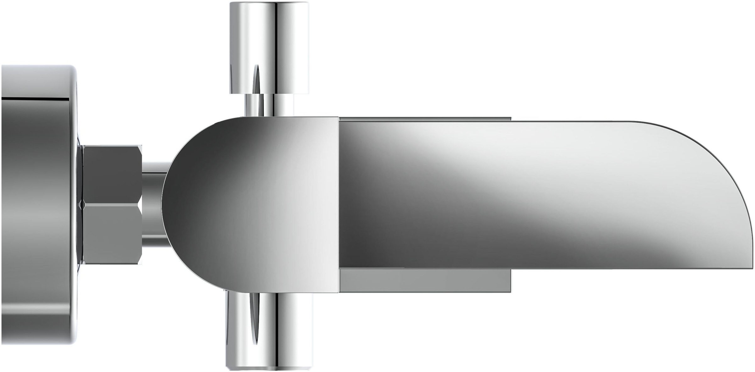 Schütte Wannenarmatur "Idrovia" Badewannenarmatur Wasserfall, Mischbatterie, Wasserhahn Bad in Chrom