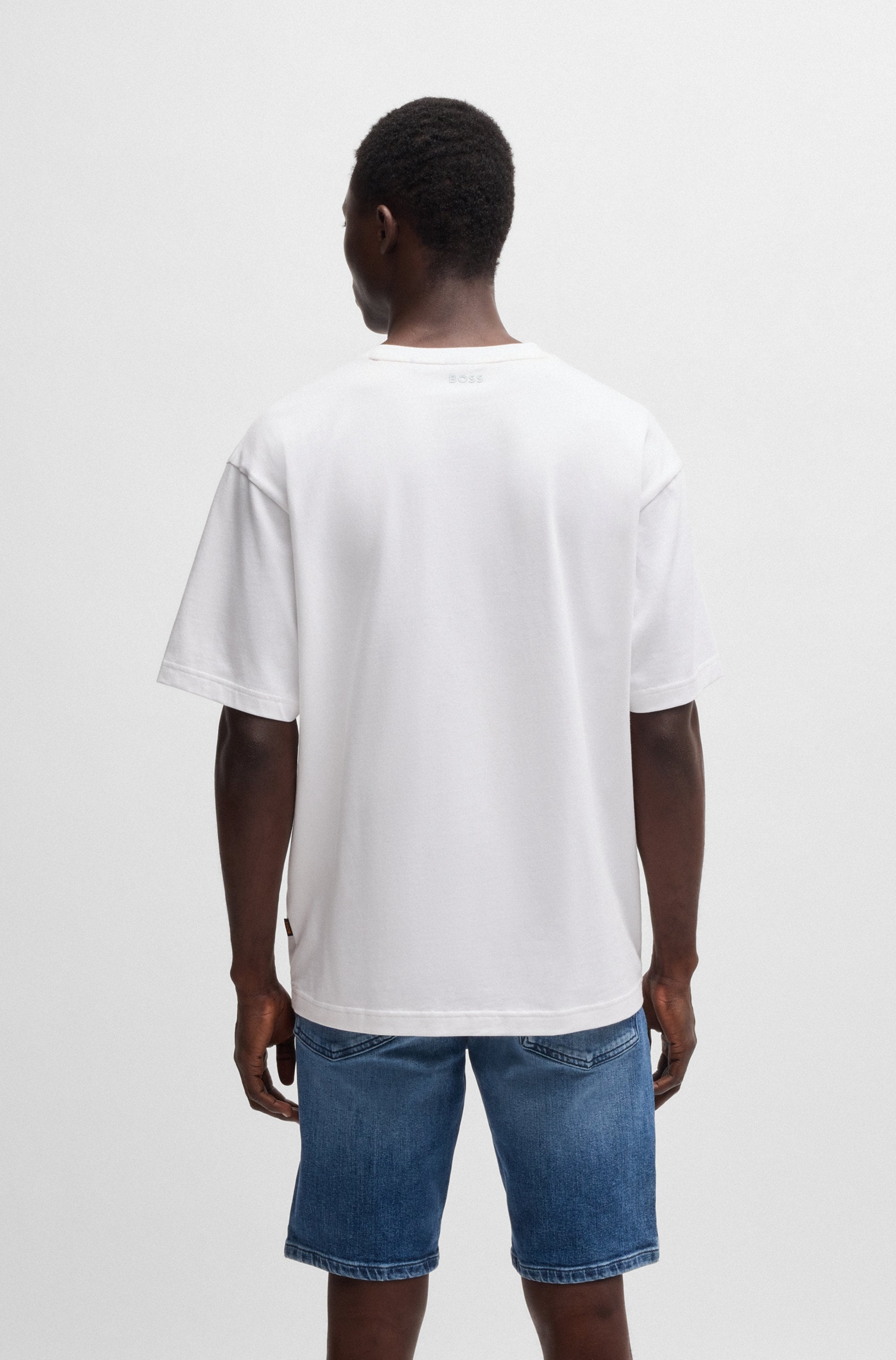 BOSS ORANGE T-Shirt »Te fishpatch«, mit Logo-Aufnäher