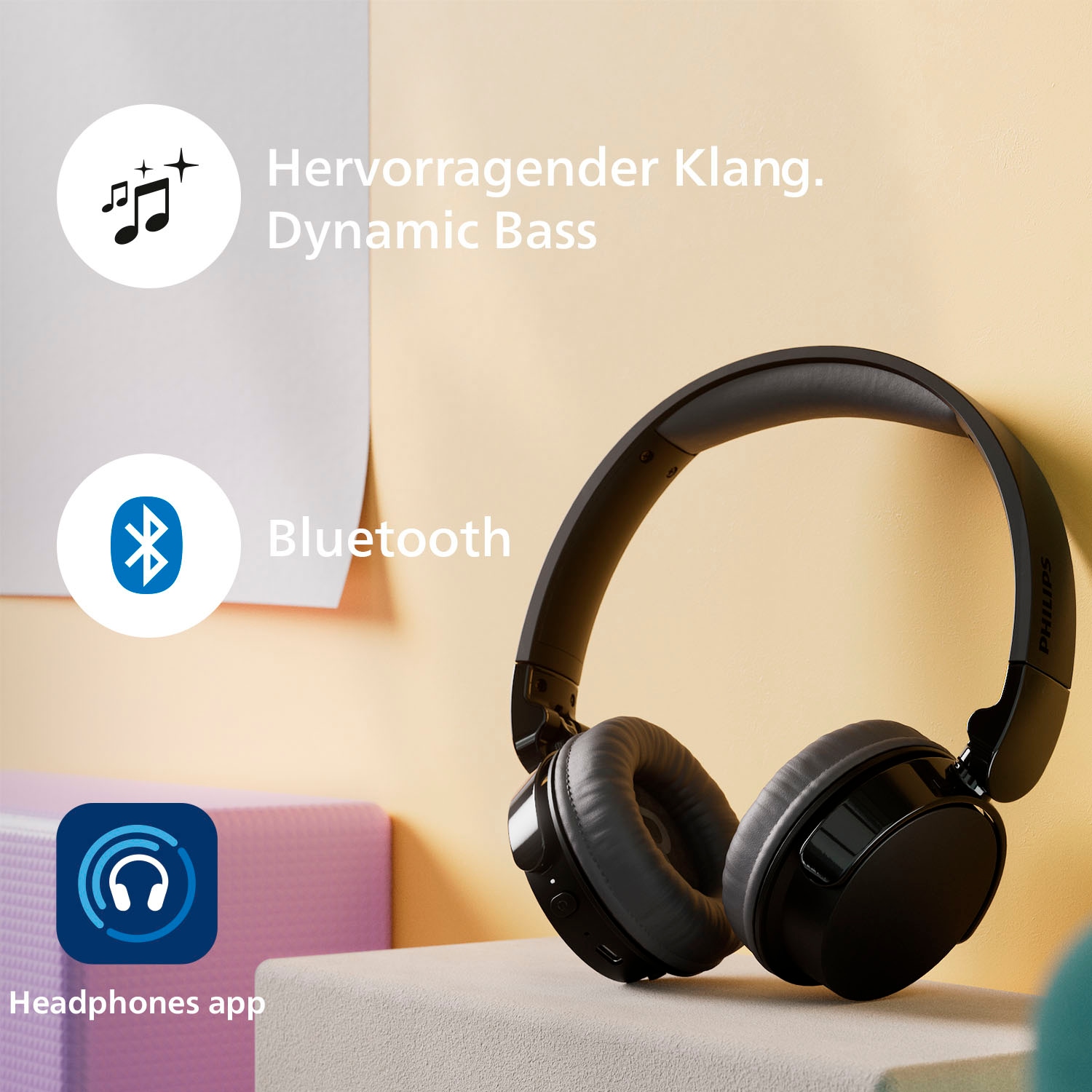 Philips Casque supra-auriculaire »TAH 3209« commande vocale | compatible avec Siri | connexion multipoint | fonction mains libres | isolation phonique