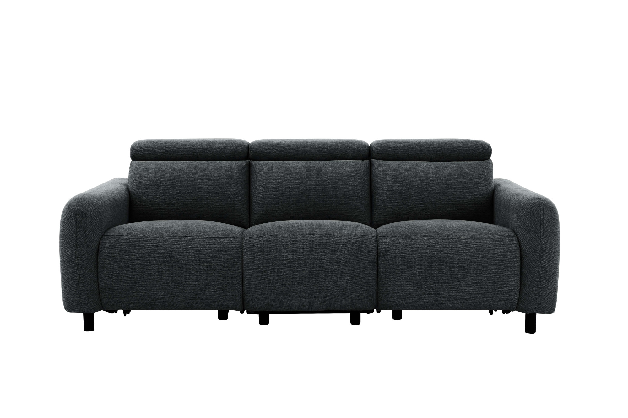 Home affaire 3-places »SKAANE Struktur-Sofa, 229 cm, manuelle-u. elektrische Relaxfunktion« Relax-Funktion in 2 Sitzen, Kopfteilverstellung, Federkernpolsterung