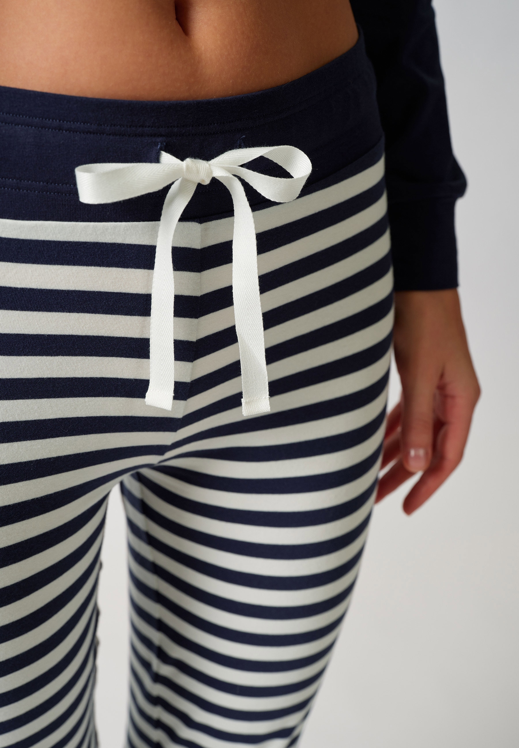 Skiny Pyjama »Night In Mix & Match« 2 pièces avec col rond, manches longues, large bord-côte