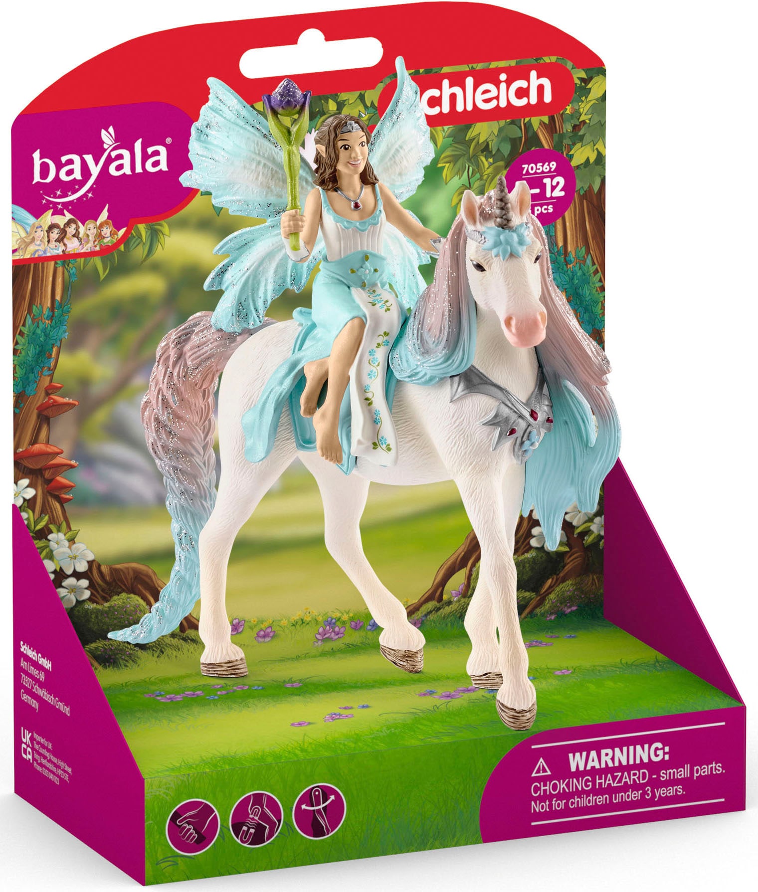 Schleich® Spielfigur »BAYALA®, Eyela mit Prinzessinnen-Einhorn (70569)«