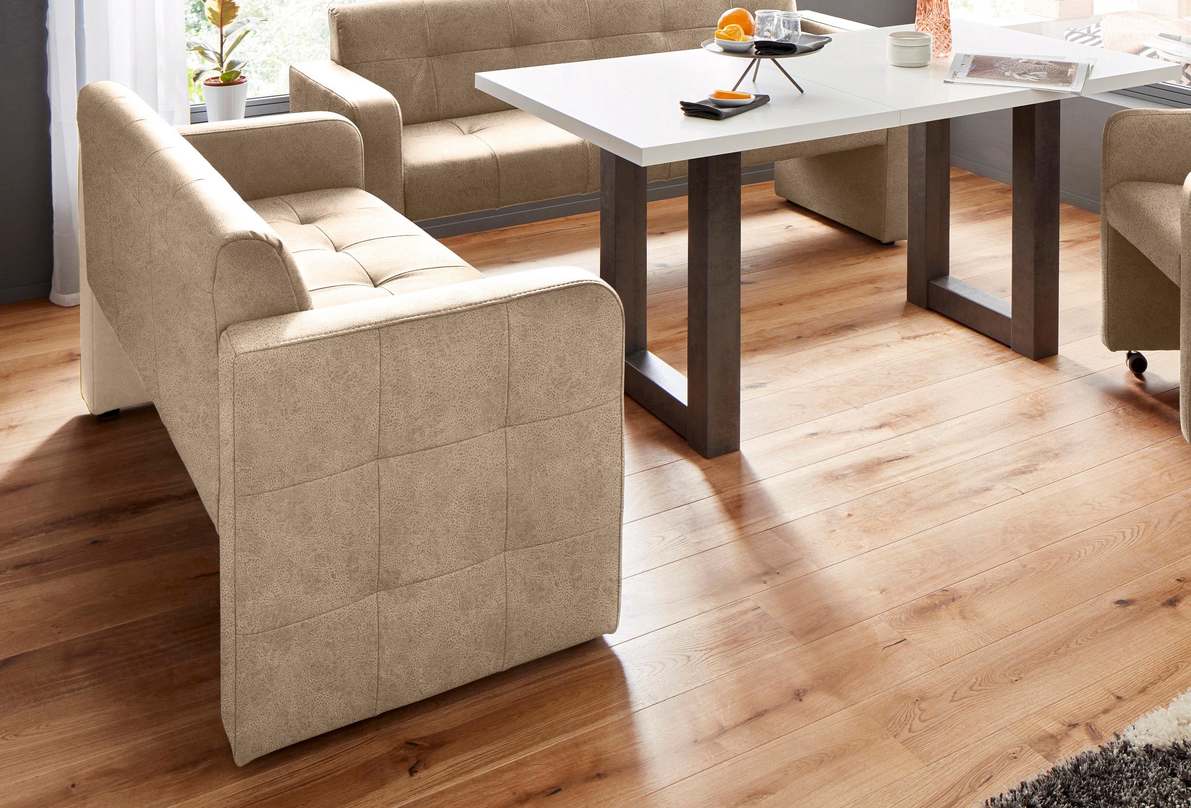 exxpo - sofa fashion Polsterbank »Barista Küchensofa, Sitzhöhe 49cm, kompakte Stellmasse«, Frei im Raum stellbar