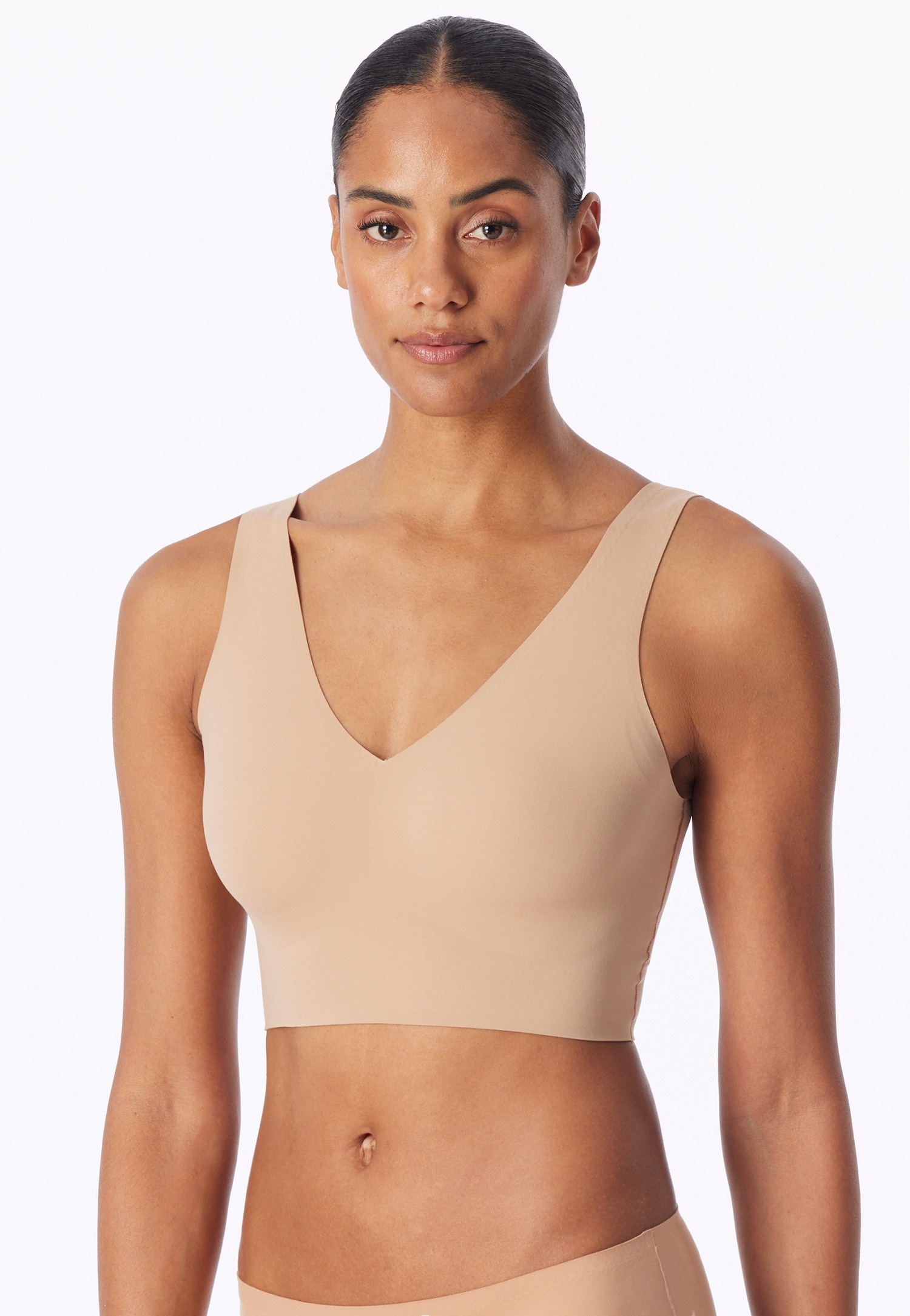Schiesser Bustier »Invisible Soft« Microfibre, finitions laser cut, encolure en V