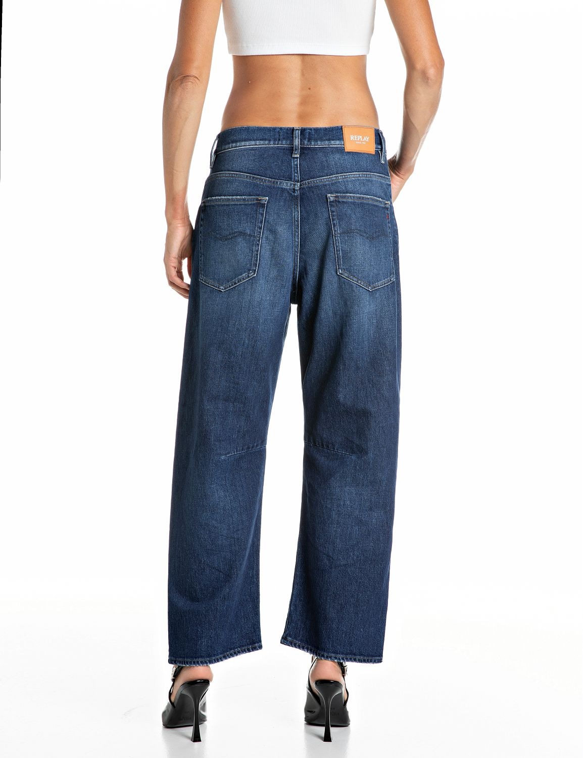 Replay Jeans à 5 poches »JANIE« en coupe Barrel avec pinces