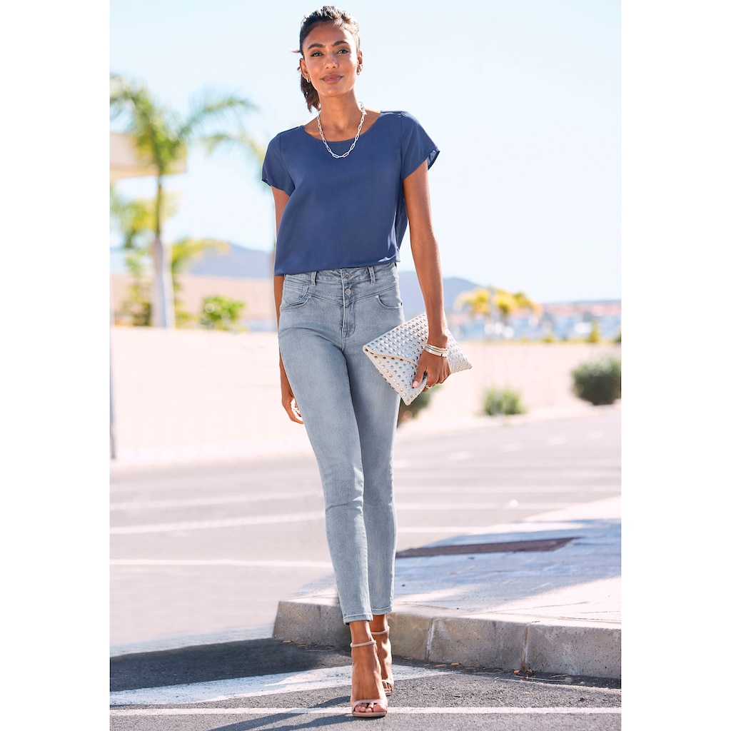 LASCANA Skinny-fit-Jeans, mit Stretchanteil, figurbetont