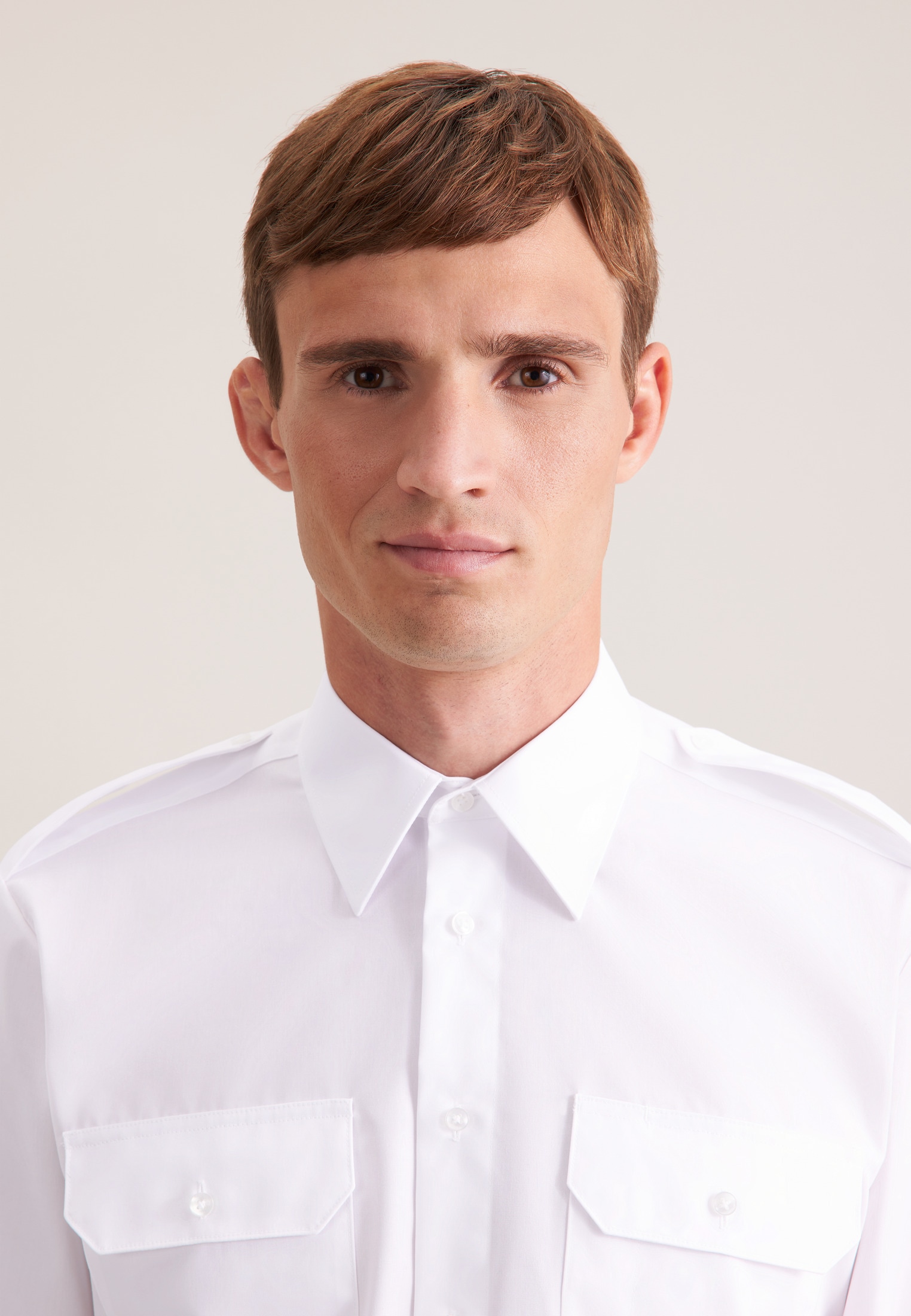 seidensticker Chemise de pilote »Pilotenhemd« Regular 1/1 Kentkragen Uni