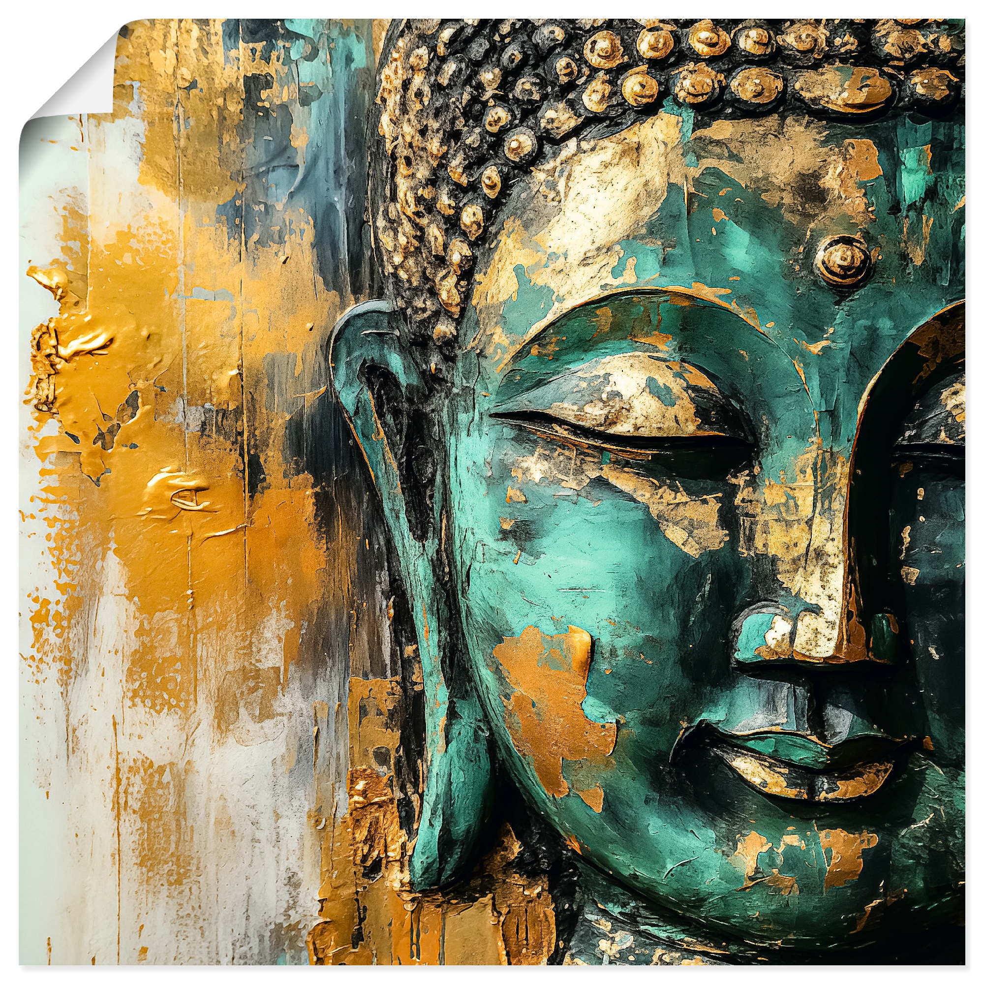 Image of Artland Wandbild "Budda" Buddhismus 1 Stk. tlg. als Alubild, Leinwandbild, Poster, Wandaufkleber in verschied. Grössen