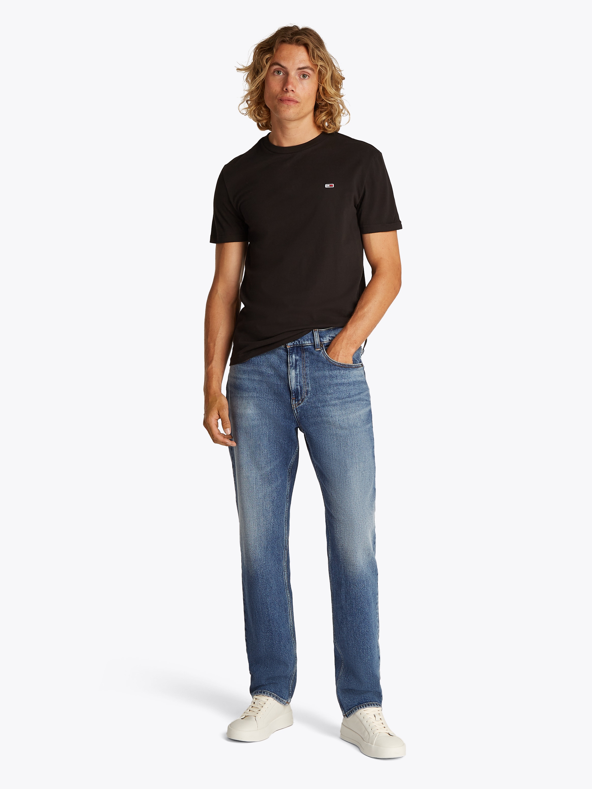 Tommy Jeans Slim-fit-Jeans »Ryan Regular Slim Straight«, Slim‑Straight‑Jeans aus hochwertigem Denim regulärer Leibhöhe