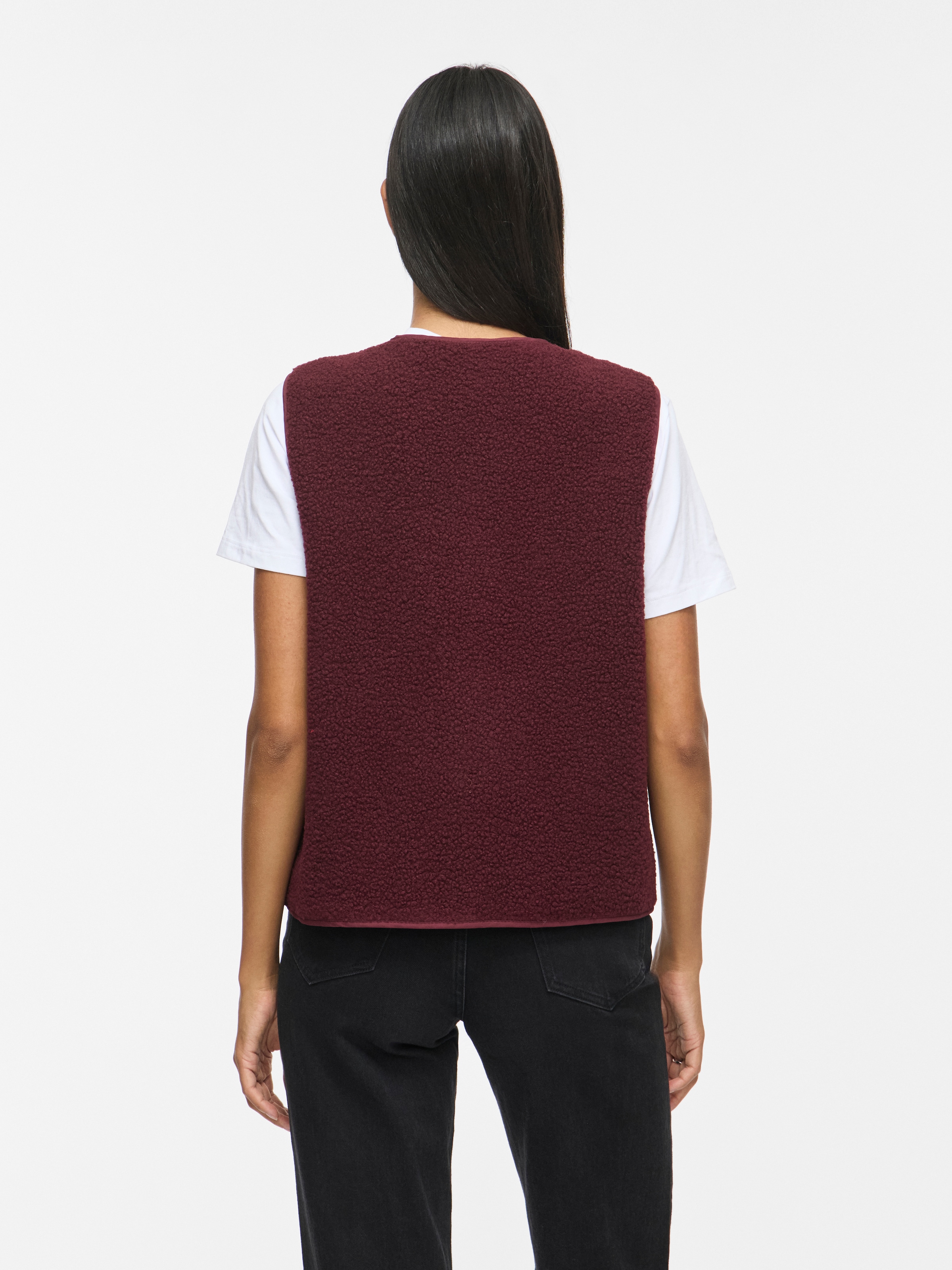 Vila Plüschweste »VIADA TEDDY WAISTCOAT - NOOS« Plüsch, Kunstfaser, regular fit