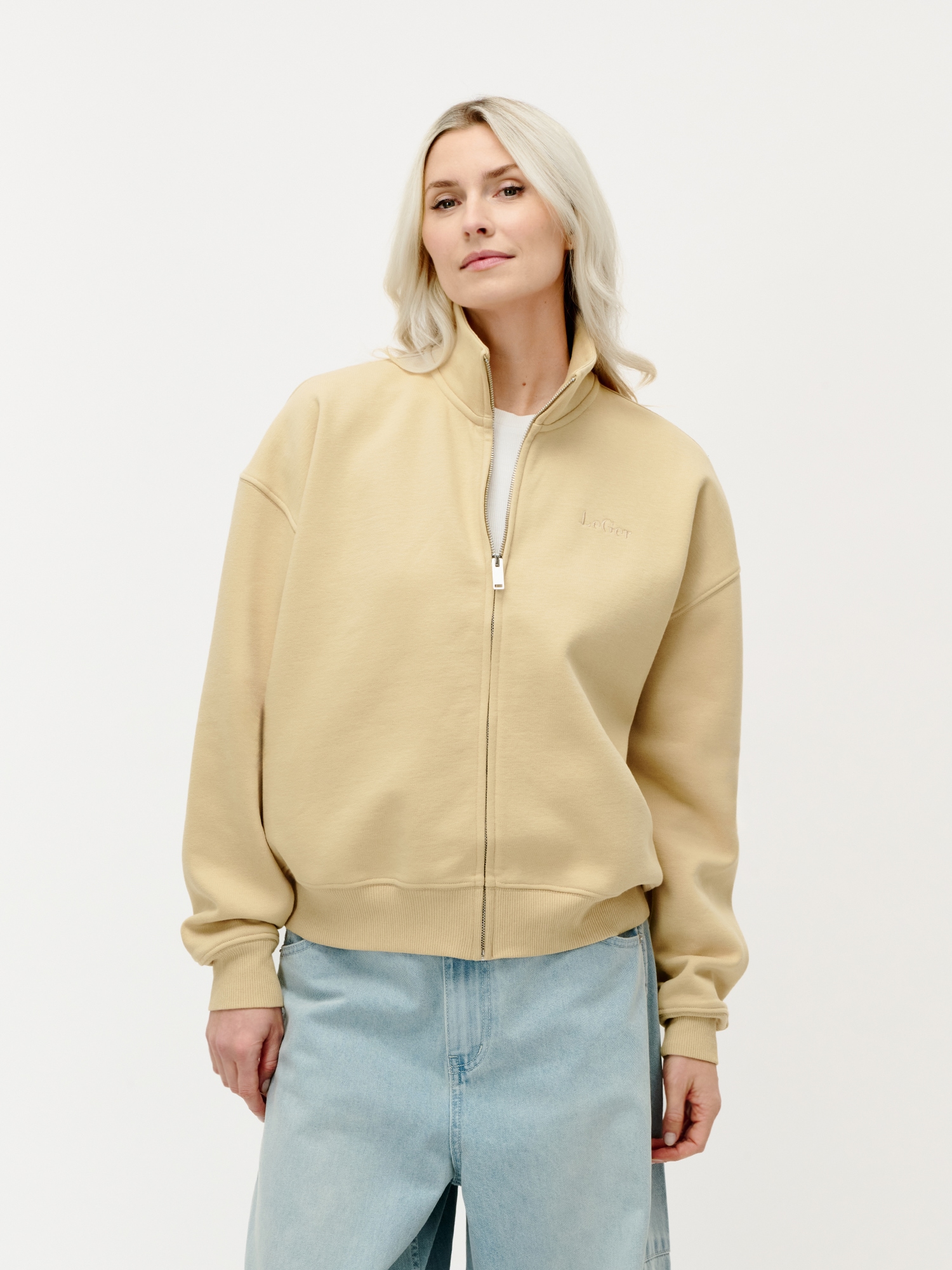 Image of LeGer Sweatjacke "Tanisha, LeGer by Lena Gercke" locker geschnitten, mit Stehkragen