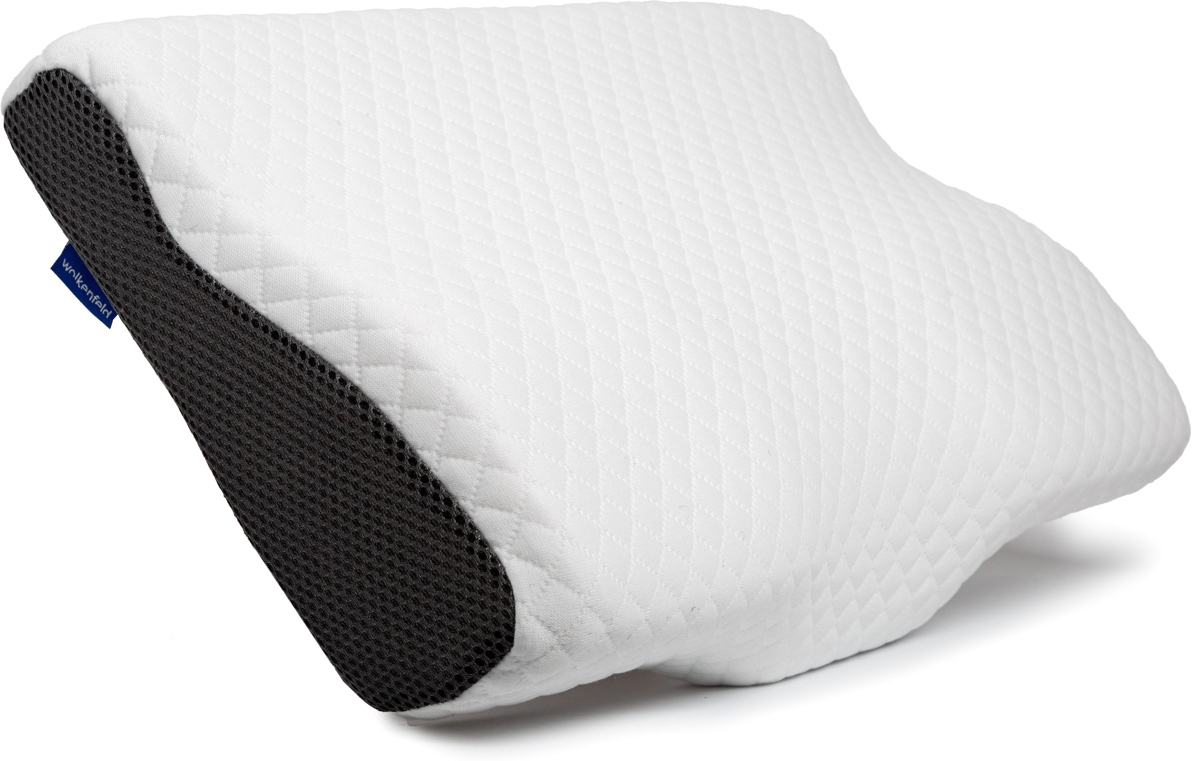 Image of Wolkenfeld Nackenrolle "Arnold-Nackenkissen" Memory Foam Nackenkopfkissen – für Seiten-, Rücken- & Bauchschläfer
