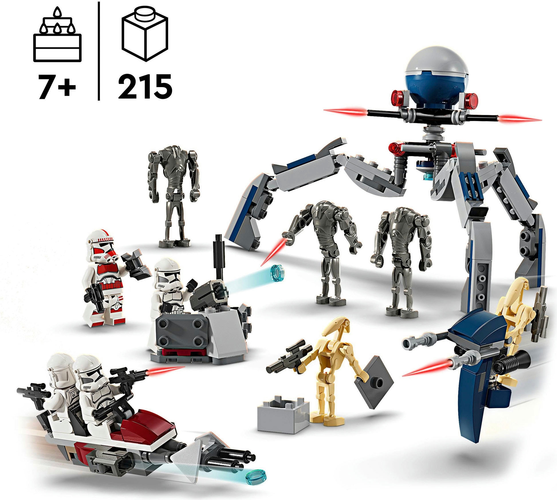LEGO® Pions de construction »Clone Trooper™ & Battle Droid™ Battle Pack (75372), LEGO Star Wars™« Made in Europe