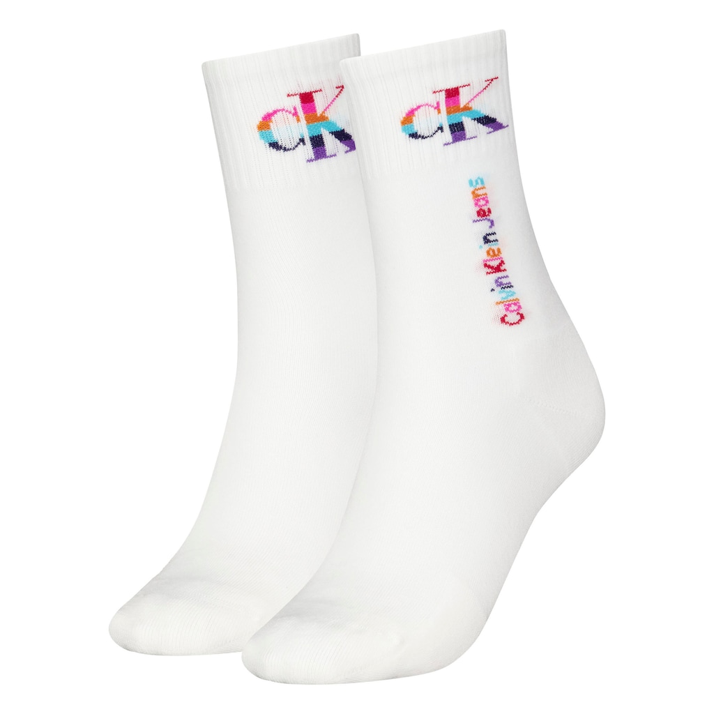 Calvin Klein Socken »CKJ WOMEN SOCKS PRIDE«, (Packung, 2 Paar)