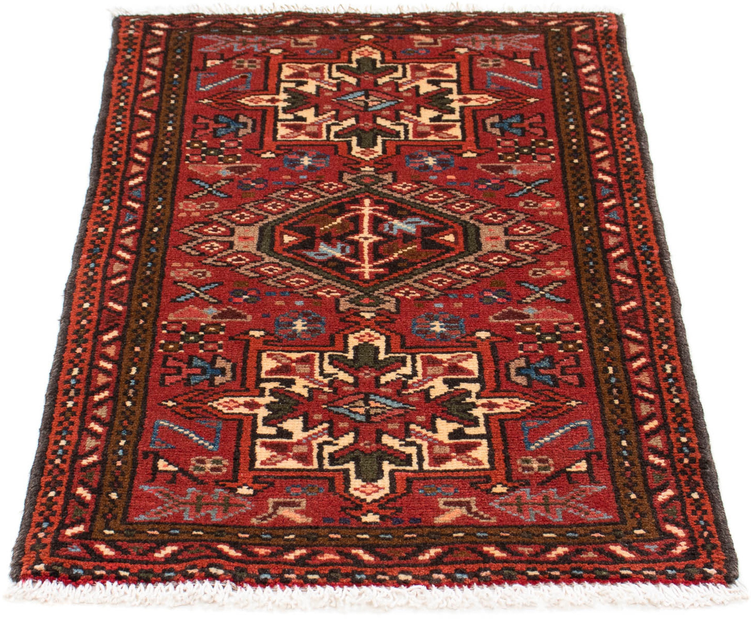 Image of morgenland Orientteppich »Perser - Nomadic - 108 x 65 cm - dunkelrot«, rechteckig, 10 mm Höhe, Wohnzimmer, Handgeknüpft, Einzelstück mit Zertifikat bei Ackermann Versand Schweiz