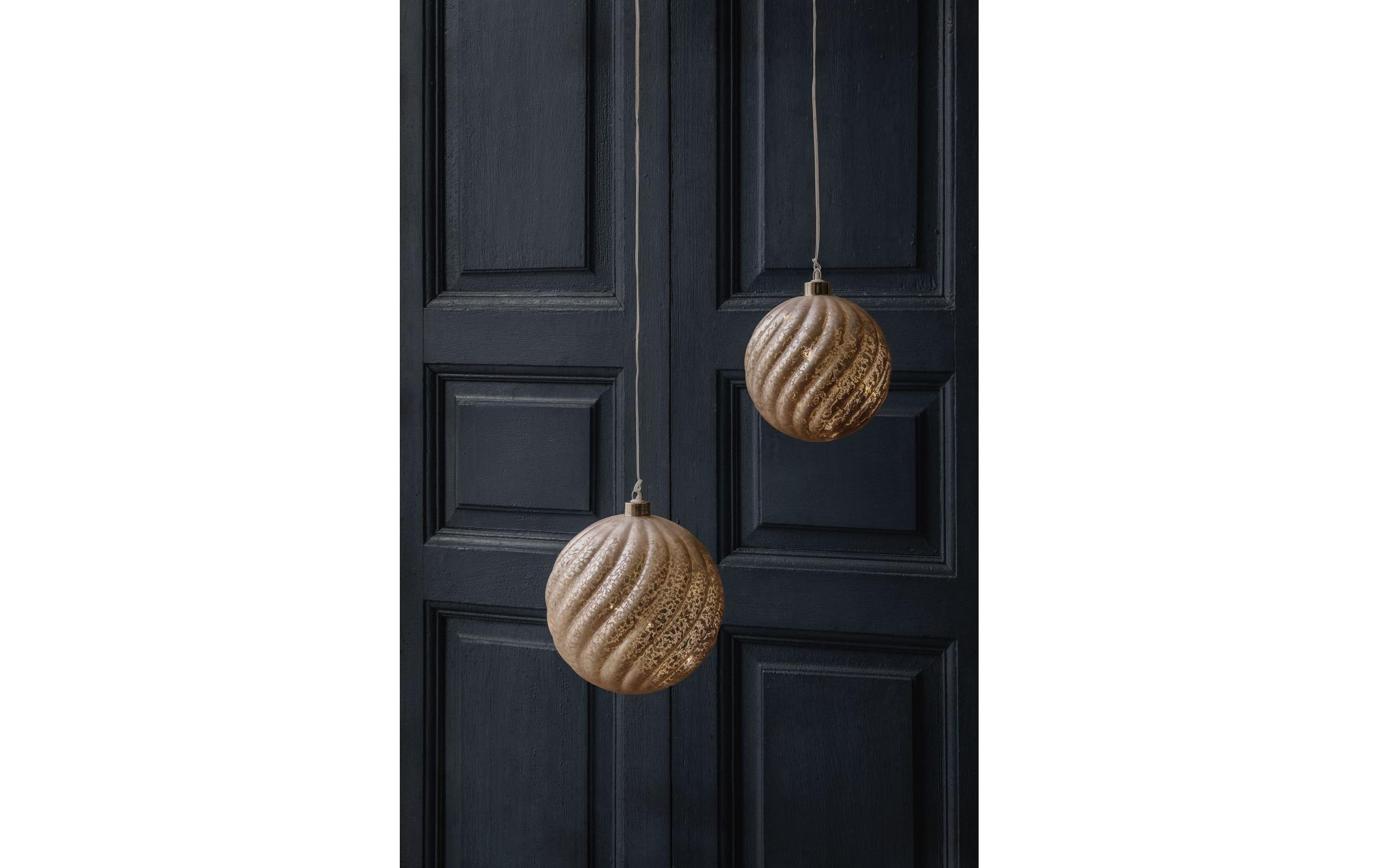 STT LED Dekofigur »Glass ball rose 15 cm Warmweiss«