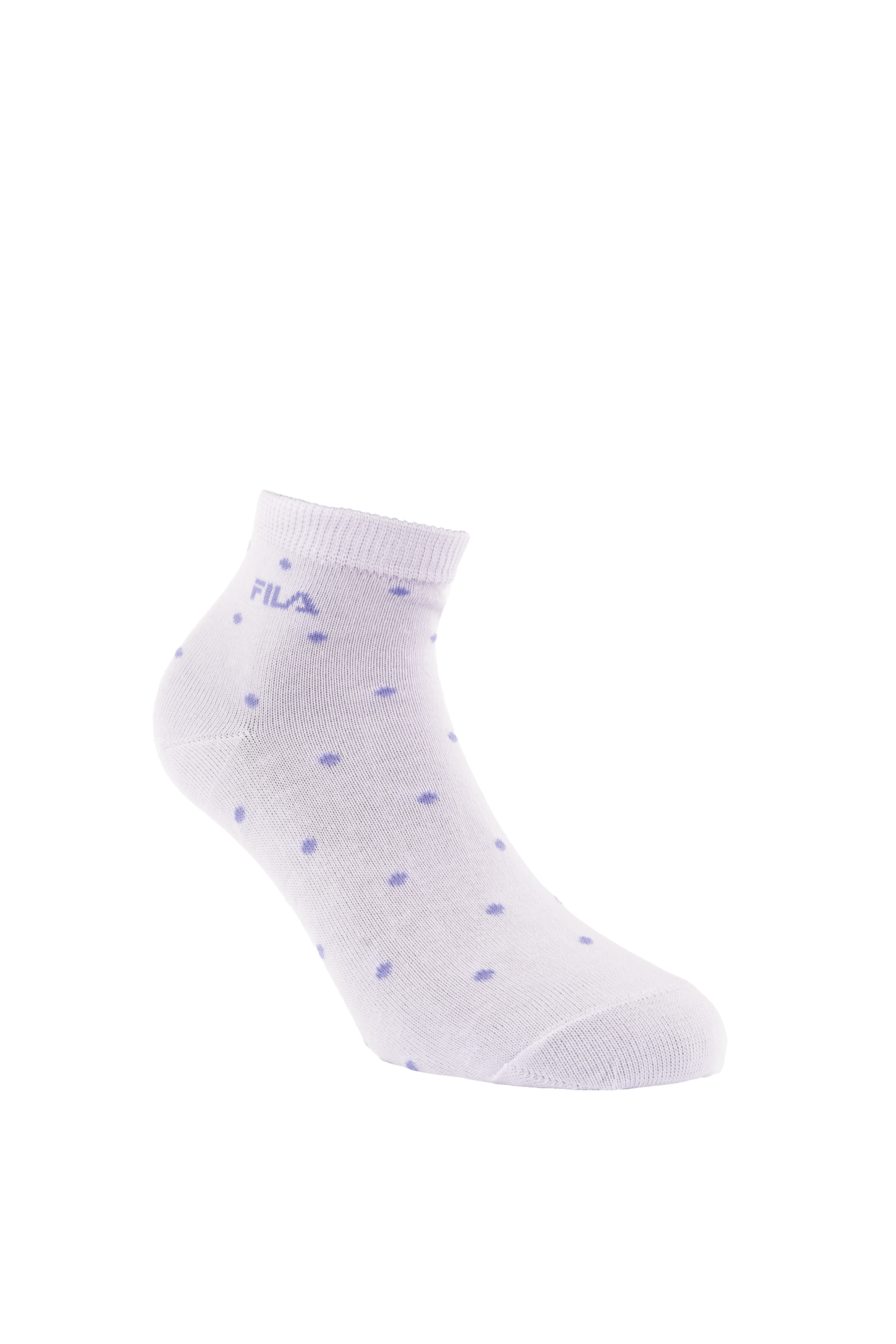 Fila Chaussettes courtes 3 paires,  avec bord-côte étroit, à pois, mélange coton