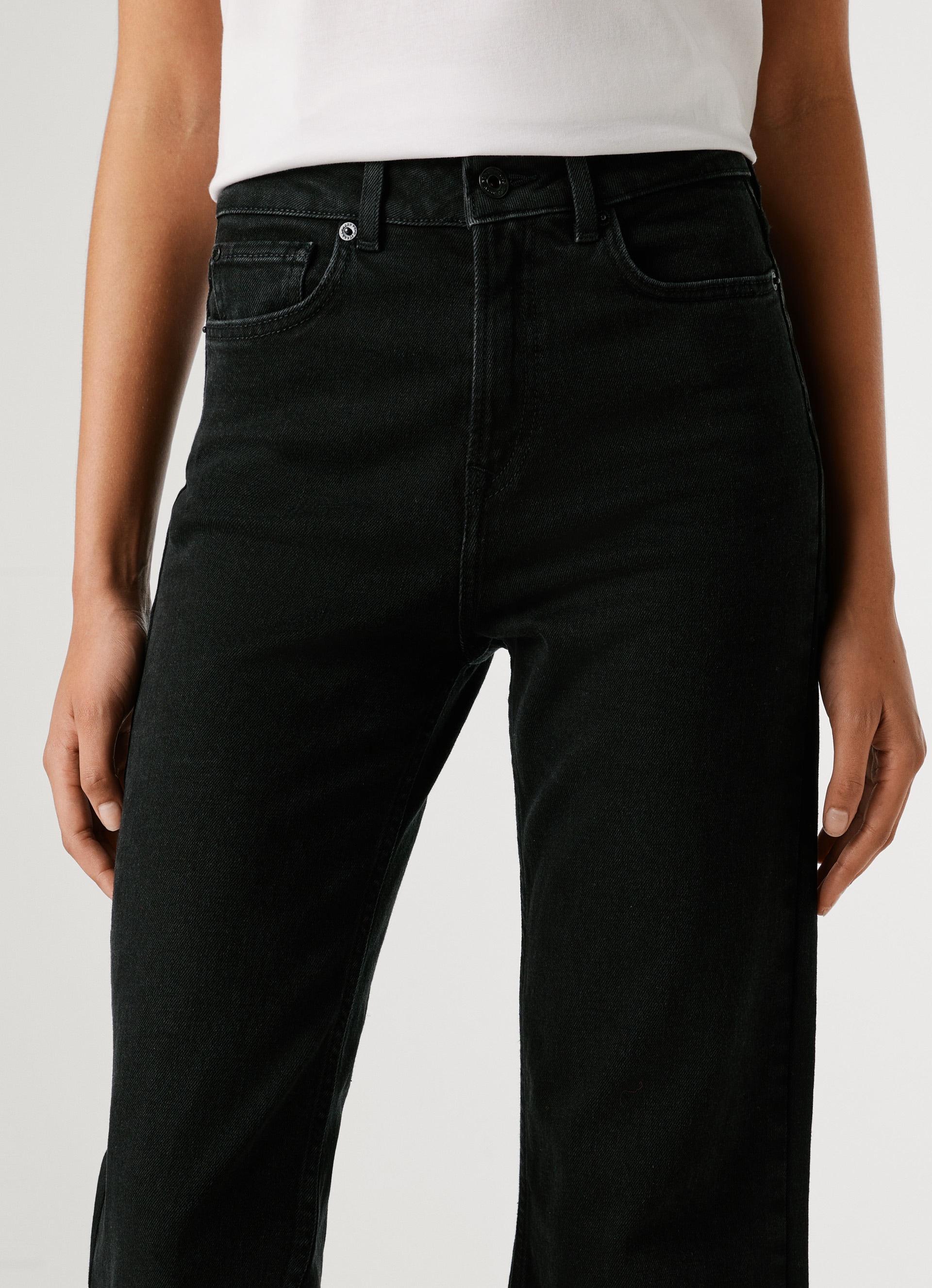 Pepe Jeans Jeans taille haute »WILLA BLK« Flare Leg, mit dekorativen Nieten