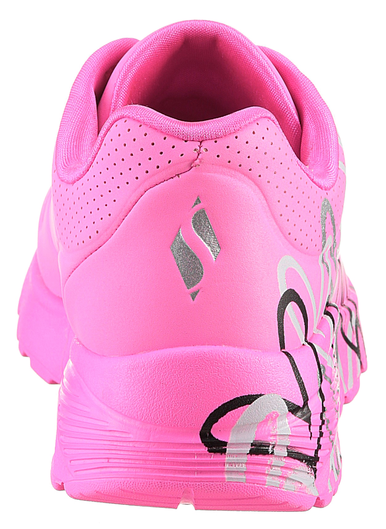 Skechers Sneaker »UNO LITE-METALLIC LOVE«  , Keil,-Schnürschuh, Skech-Air Funktion, Grössenschablone zum Download