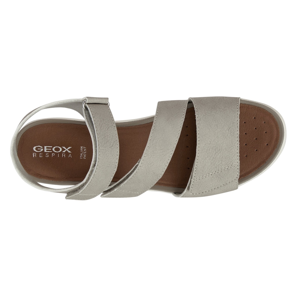 Geox Sandale »D SANDAL VEGA«, Sommerschuh, Sandalette, Klettschuh, mit Klettverschlüssen