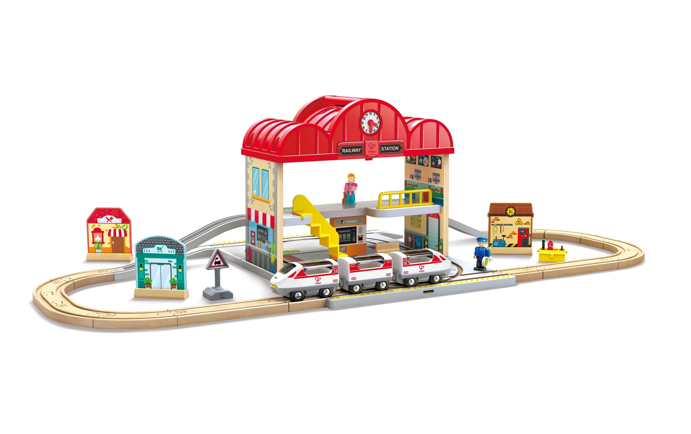 Image of Hape Spielzeug-Eisenbahn "Tragbares"