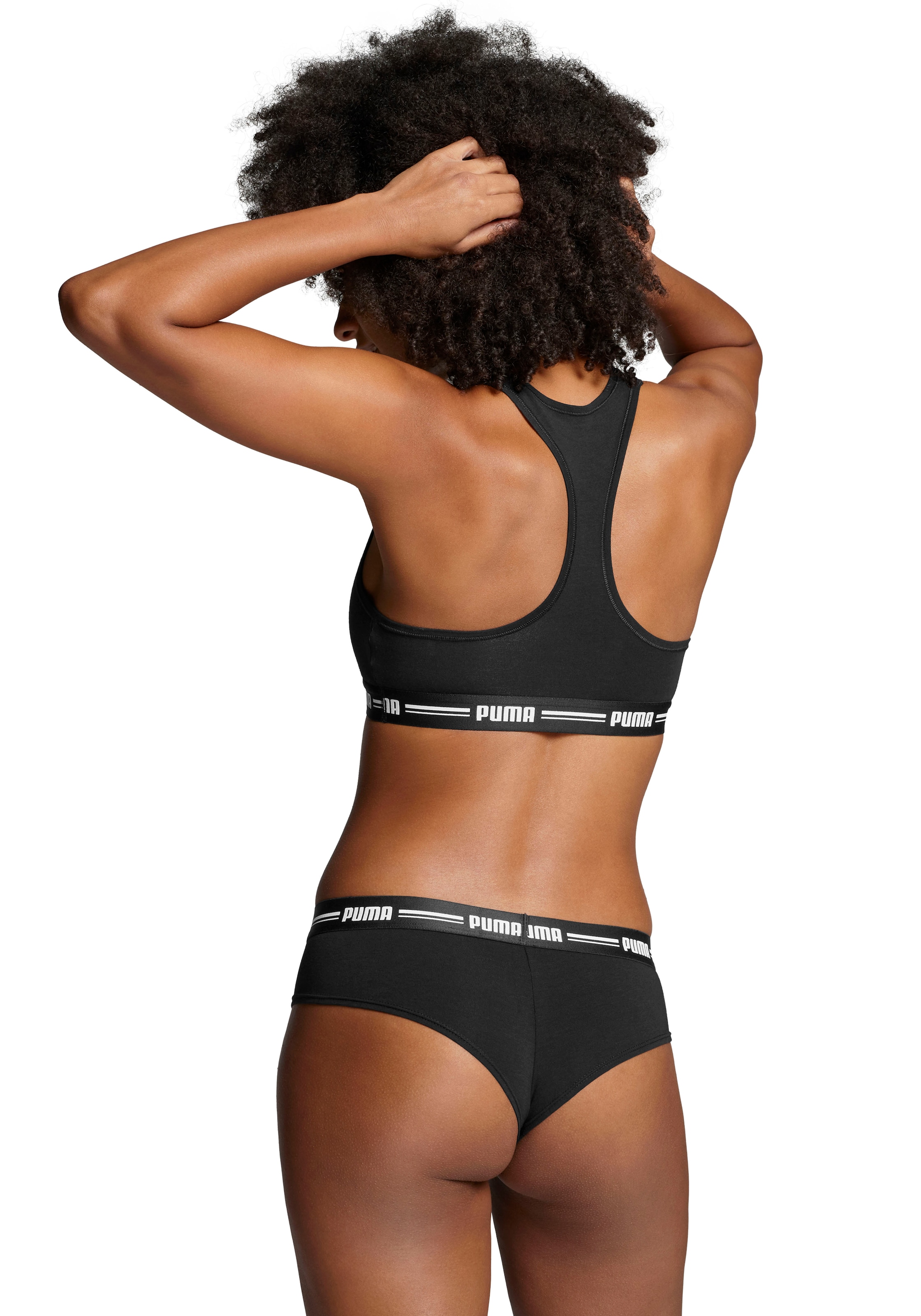 PUMA Slip brésilien »PUMA WOMEN BRAZILIAN 2P HANG« 2er Pack,  mit weichem Logobündchen