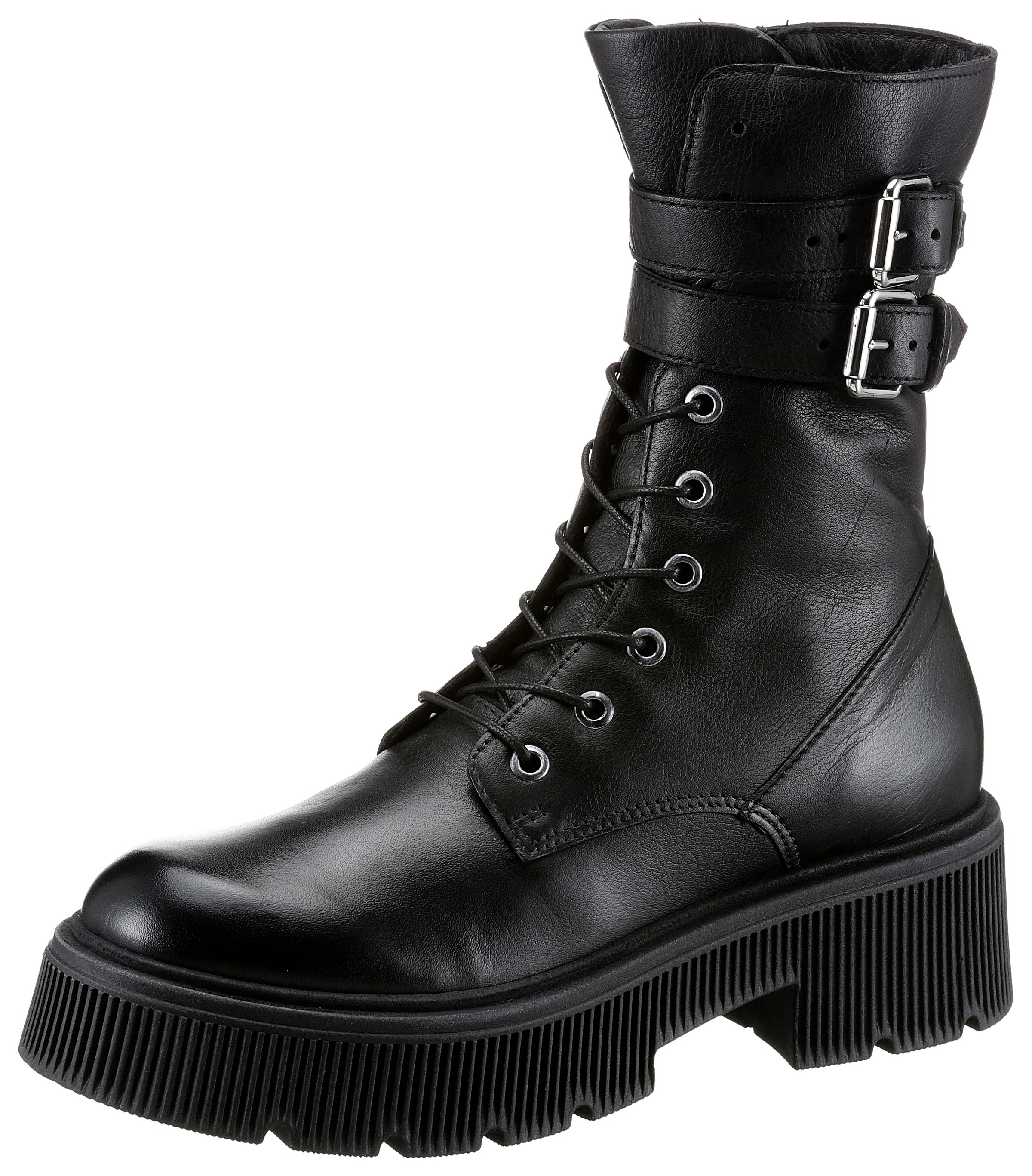 Image of Mjus Schnürboots »BOMBASTIC«, mit vestellbaren Schnallen bei Ackermann Versand Schweiz