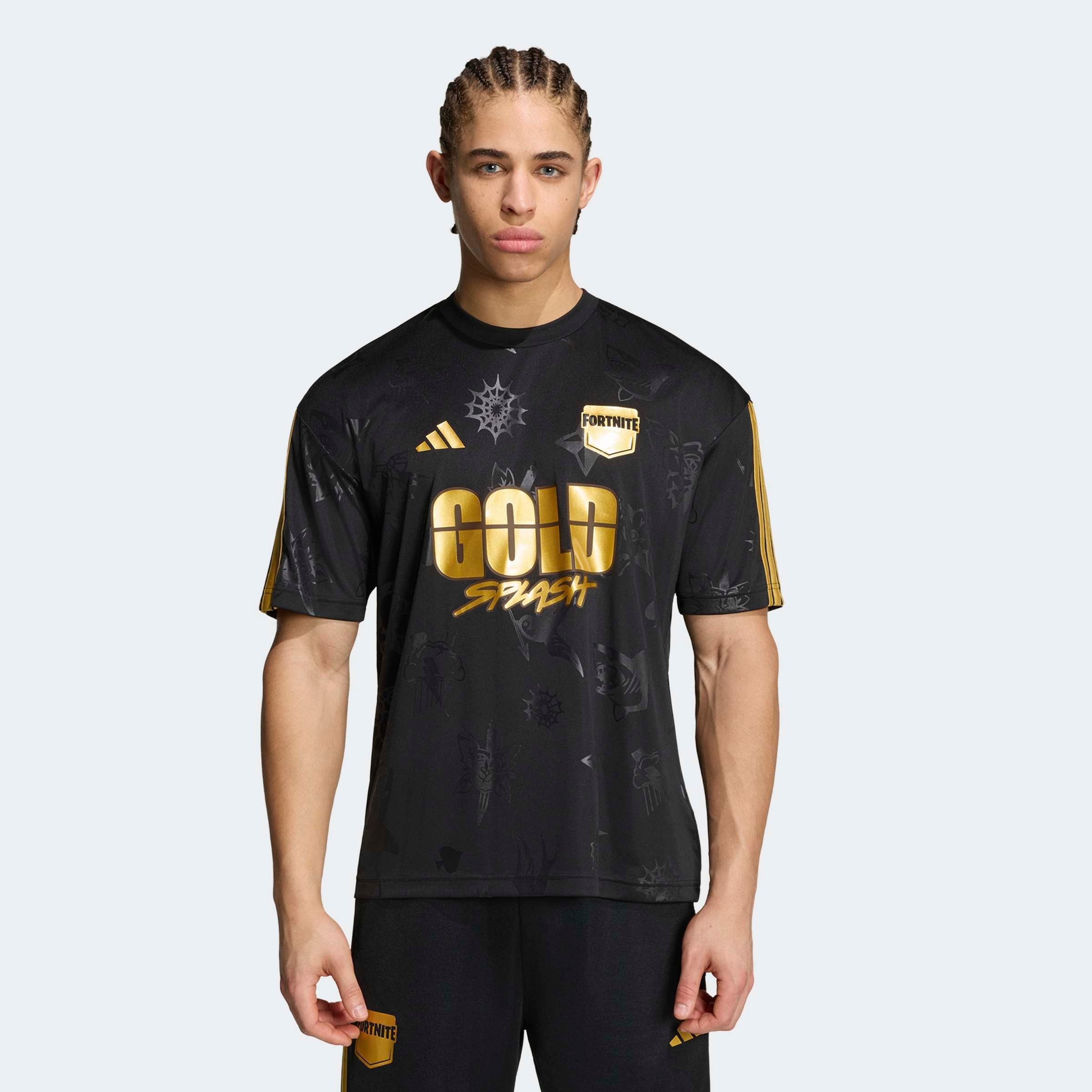 Image of adidas Sportswear T-Shirt "ADIDAS X FORTNITE TIRO JERSEY" mit Rundhalsausschnitt, ohne Verschluss, sportlicher Stil