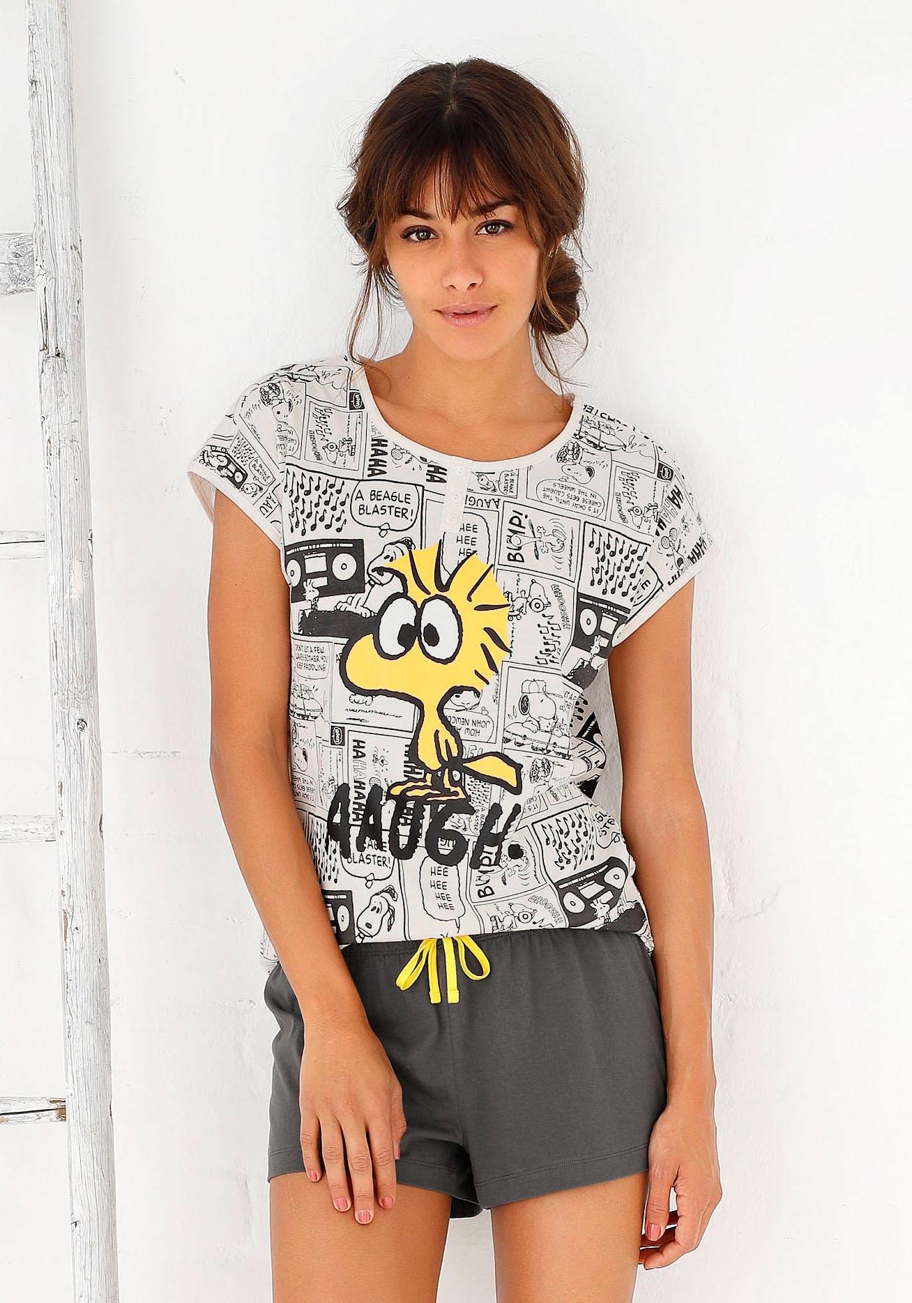 Image of Peanuts Shorty Set, 2 tlg. mit Woodstock-Comicprint