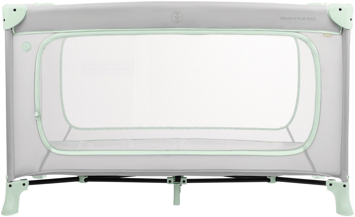Hauck Lit de voyage pour bébé »Dream N Play Plus, Dusty Mint« Vorderausstieg