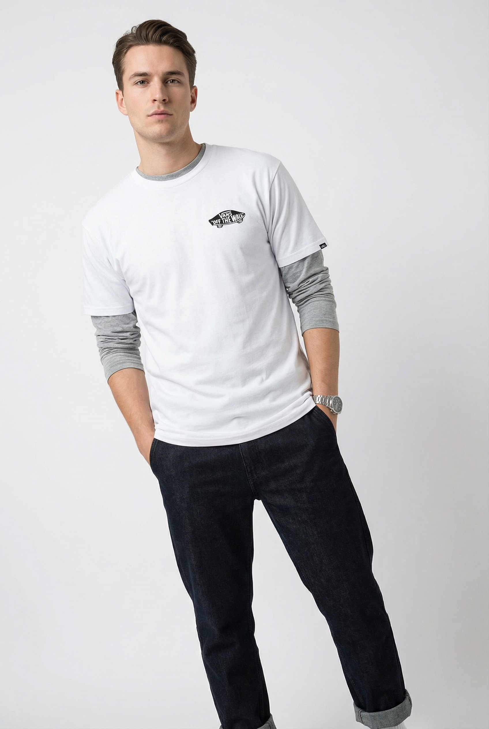 Vans T-Shirt »Double Standard SS Tee« für Erwachsene, mit Rundhalsausschnitt, Kurzarmdesign, ohne Verschluss