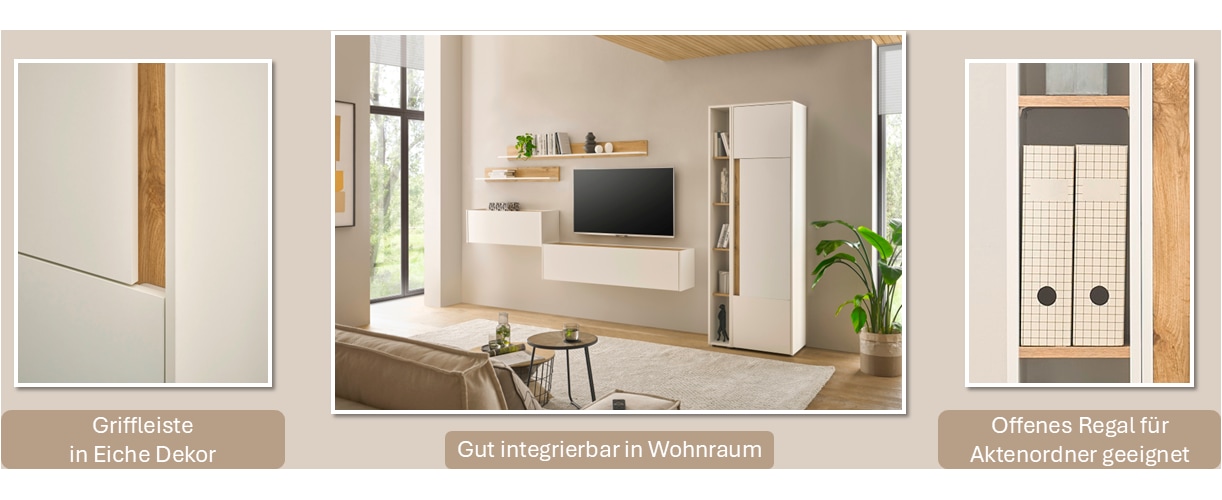 INOSIGN Büromöbel-Set »CiTY/GiRON«, (Set, 5 tlg.), Home Office