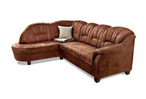 Image of Home affaire Ecksofa "Budapest zeitlos & elegant, bequeme Armlehnen, L-Form" wahlweise mit Bettfunktion, mit Recamiere oder Ottomane