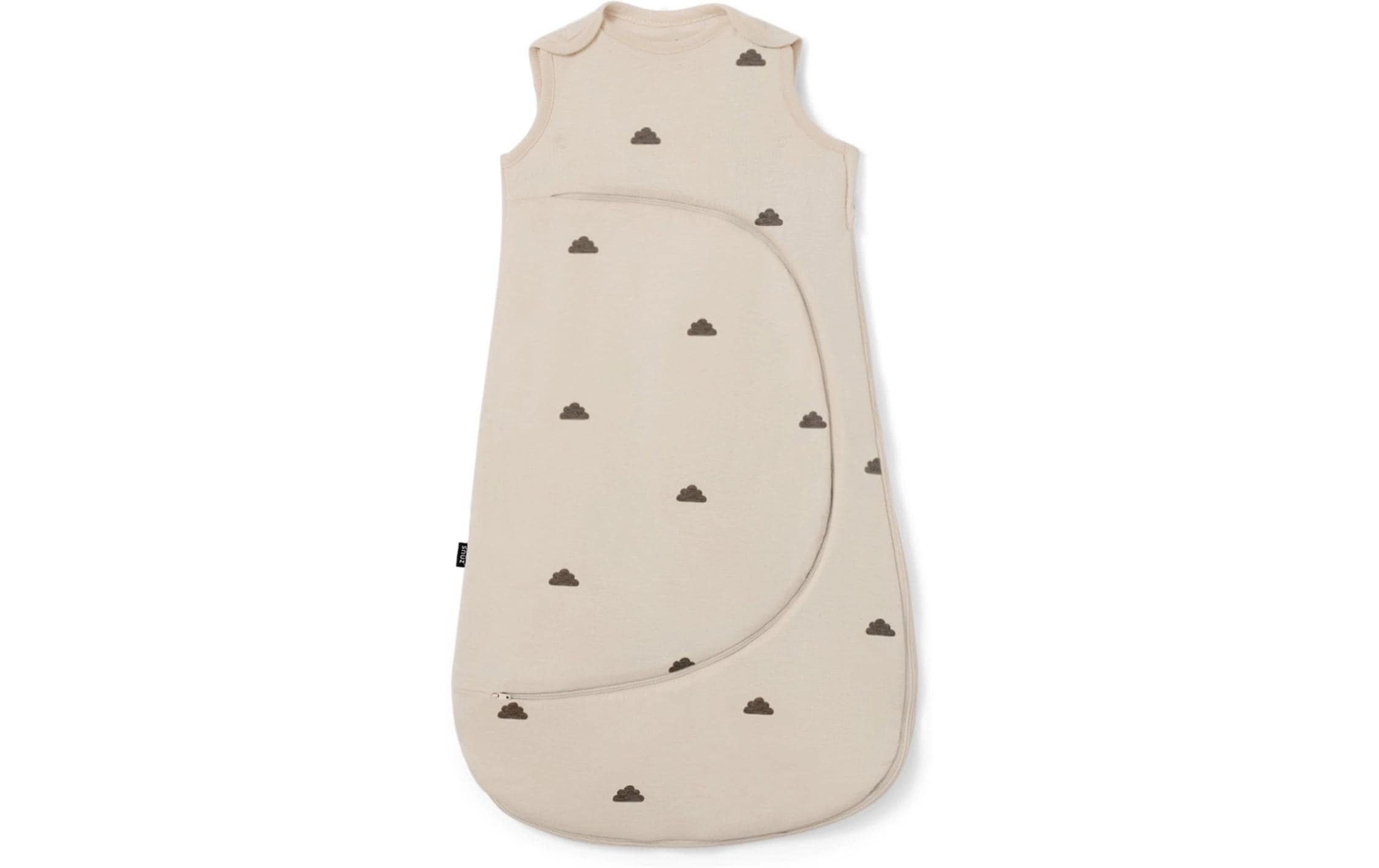 Image of Babyschlafsack "Snüz Pouch 0-6 Monate Sand mit Wölkchen, TOG 0.5"