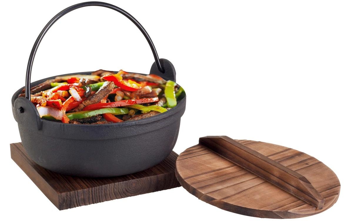 Image of Nouvel Pfannen-Set "Hot Pan, 3-teilig, ø 18 cm" Gusseisen