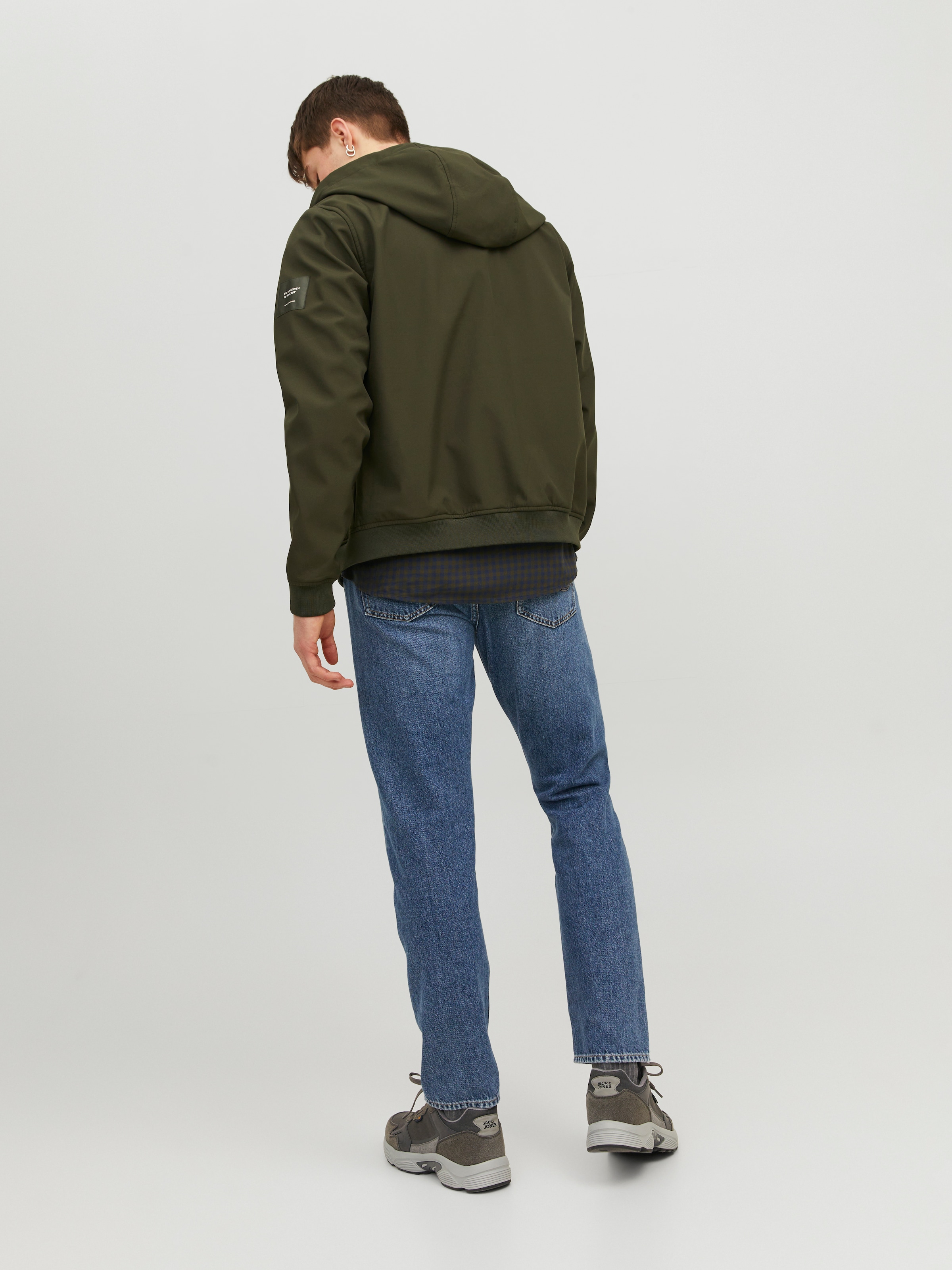 Jack & Jones Veste softshell »JJEBASIC mit wasserabweisender Funktion« mit Kapuze mit Kordelzug
