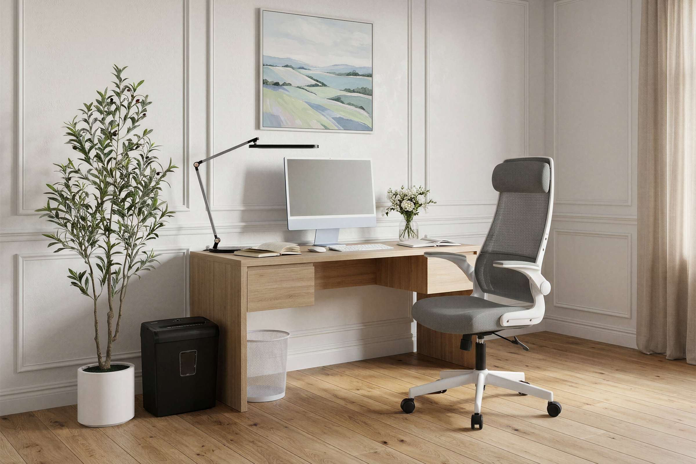 GOODproduct Bürostuhl »Menton, ergonomischer Schreibtischstuhl« () inkl. Kopfkissen, Lendenwirbelstütze, modernes Design