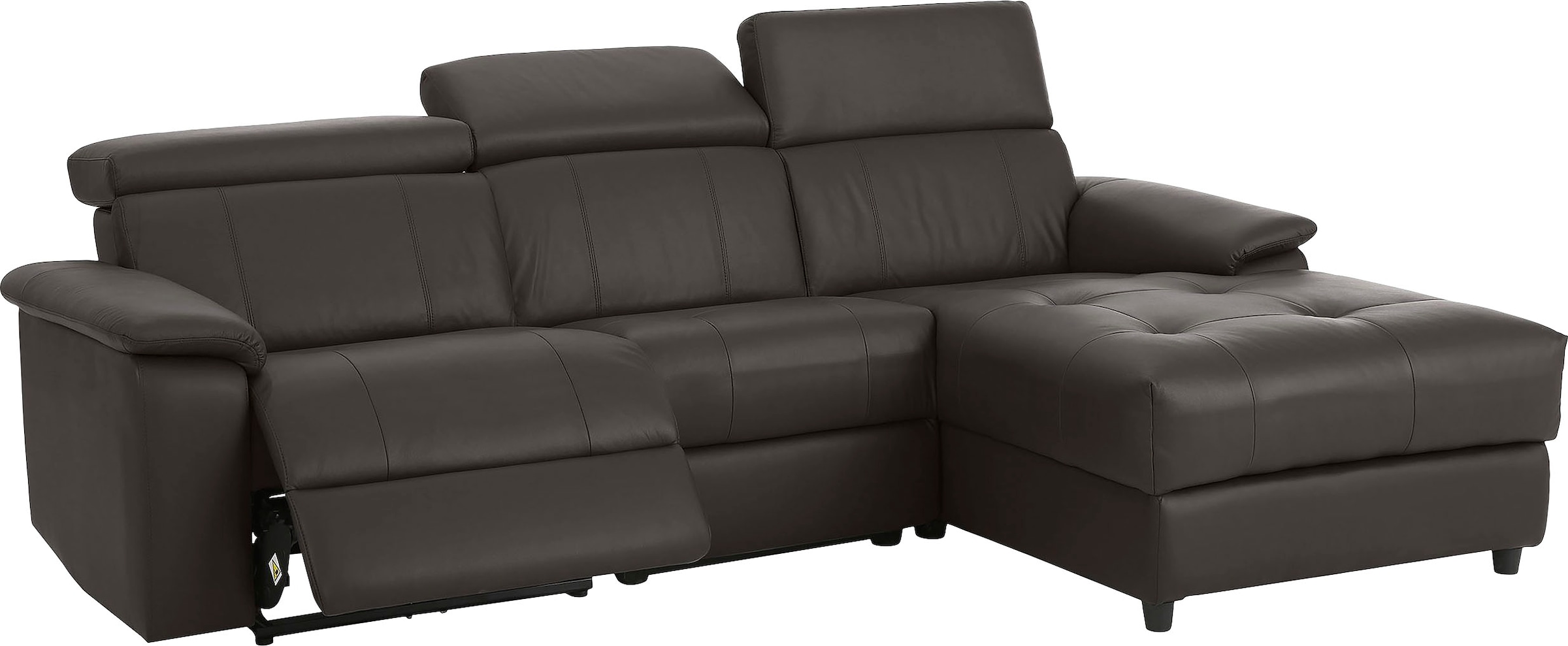 Home affaire Ecksofa »Binado, L-Form,«, mit manueller oder elektrischer Relaxfunktion mit USB-Anschluss