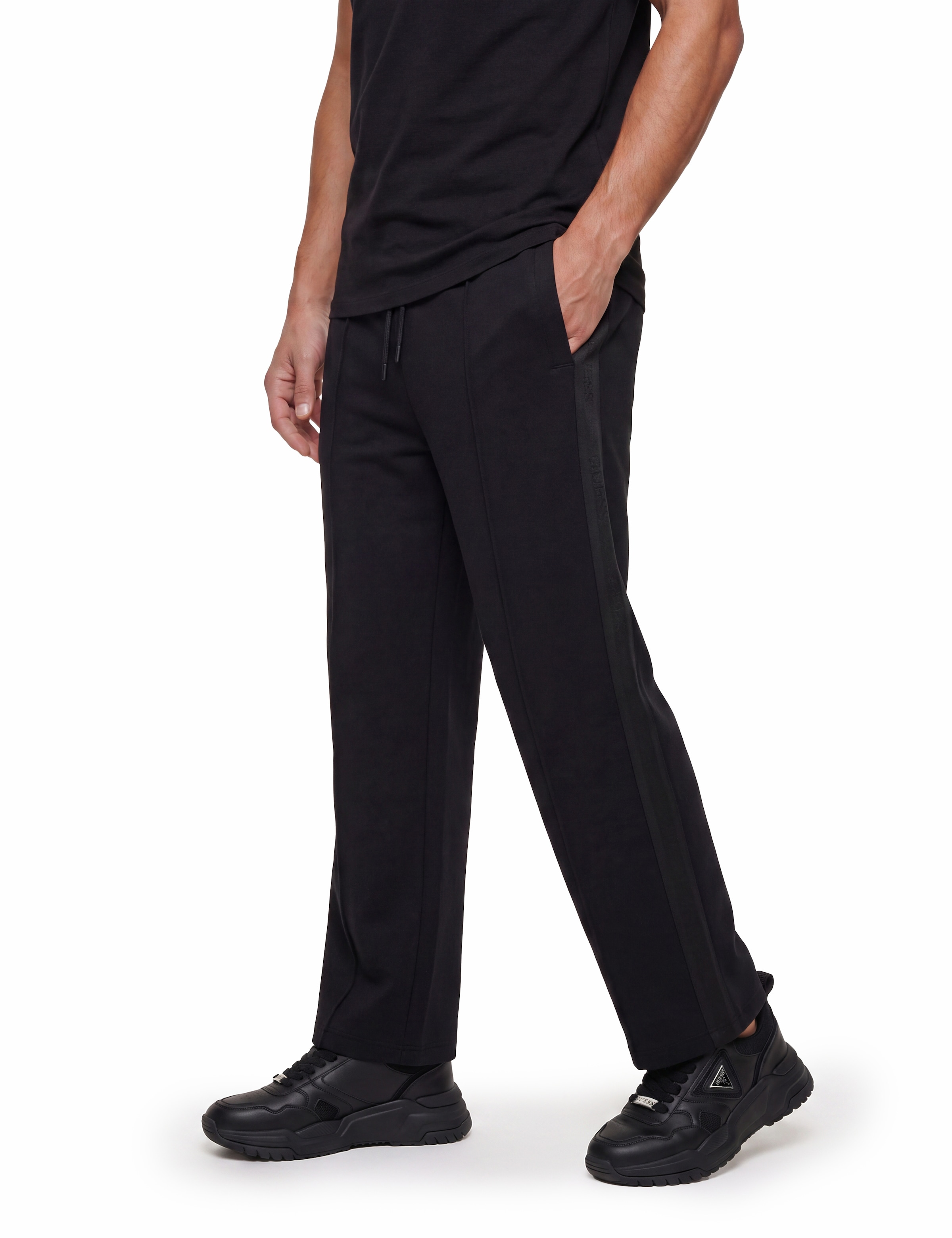Guess Pantalon de jogging »THOR«  mit seitlichem Logoschriftzug, Regular Fit, Baumwoll-Mix