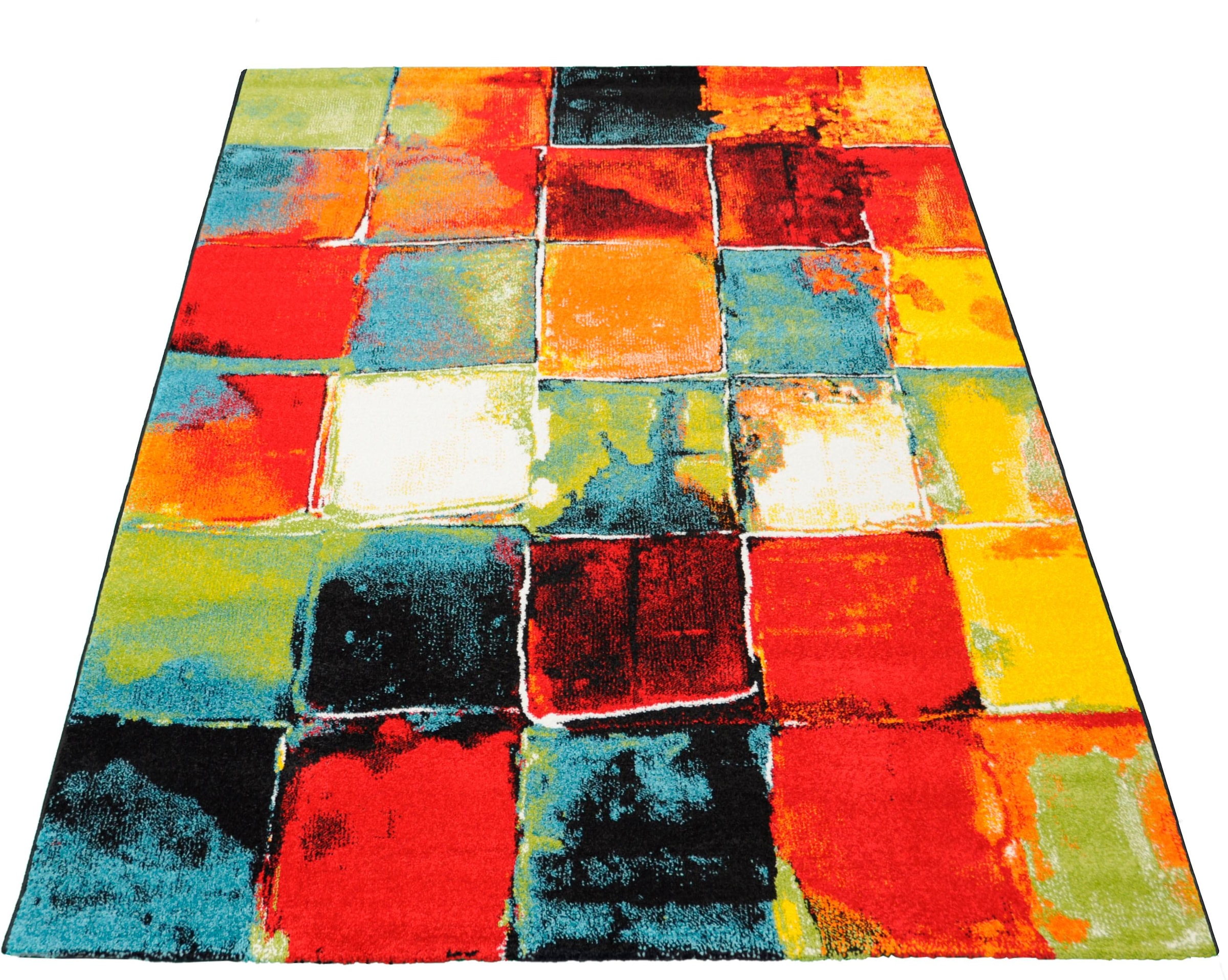 Image of merinos Teppich "BELIS PATCHWORK" rechteckig 13 mm Höhe Wohnzimmer