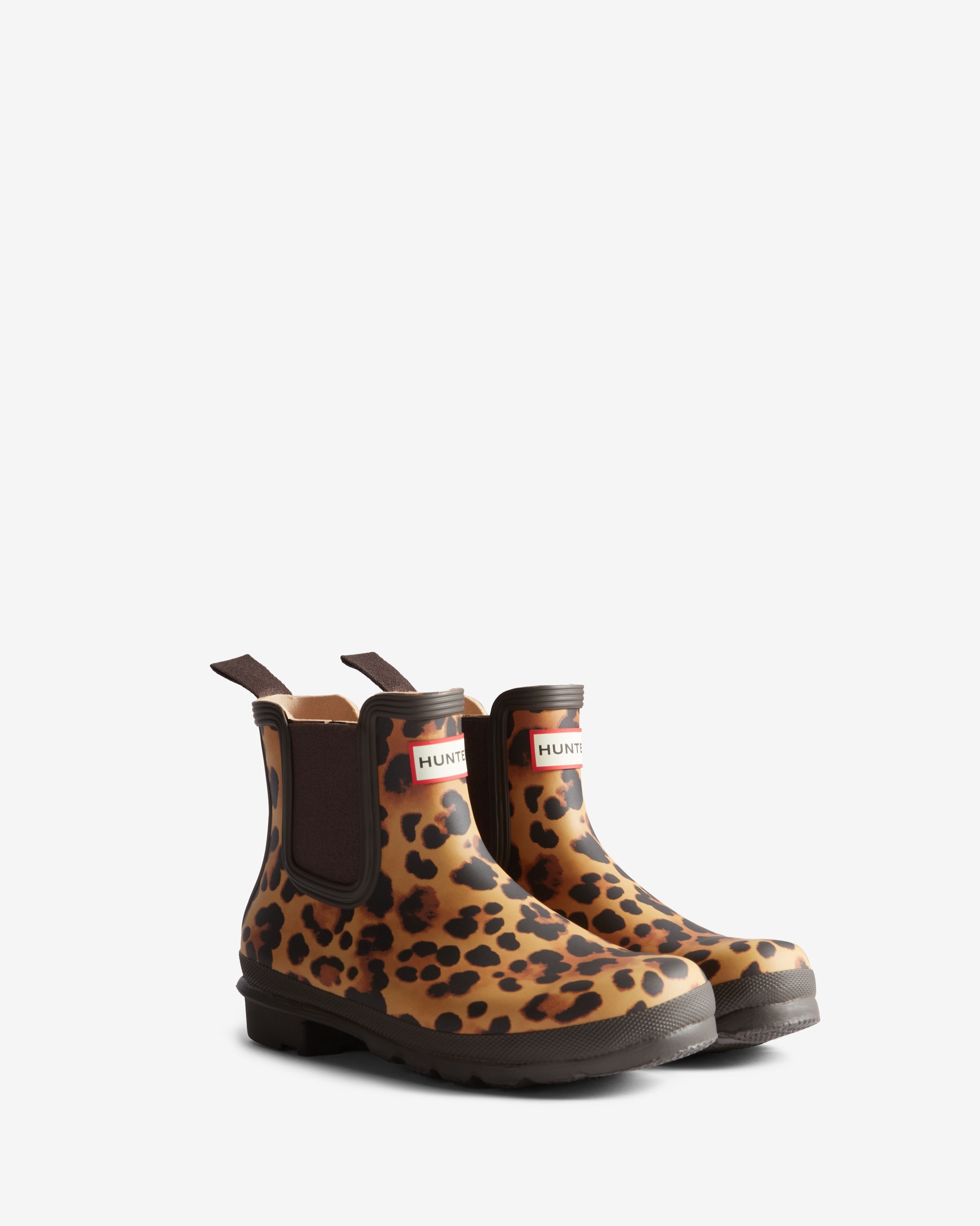 Image of Hunter Gummistiefel "WOMENS ORIGINAL CHELSEA LEOPARD PRINT BO" wasserdicht