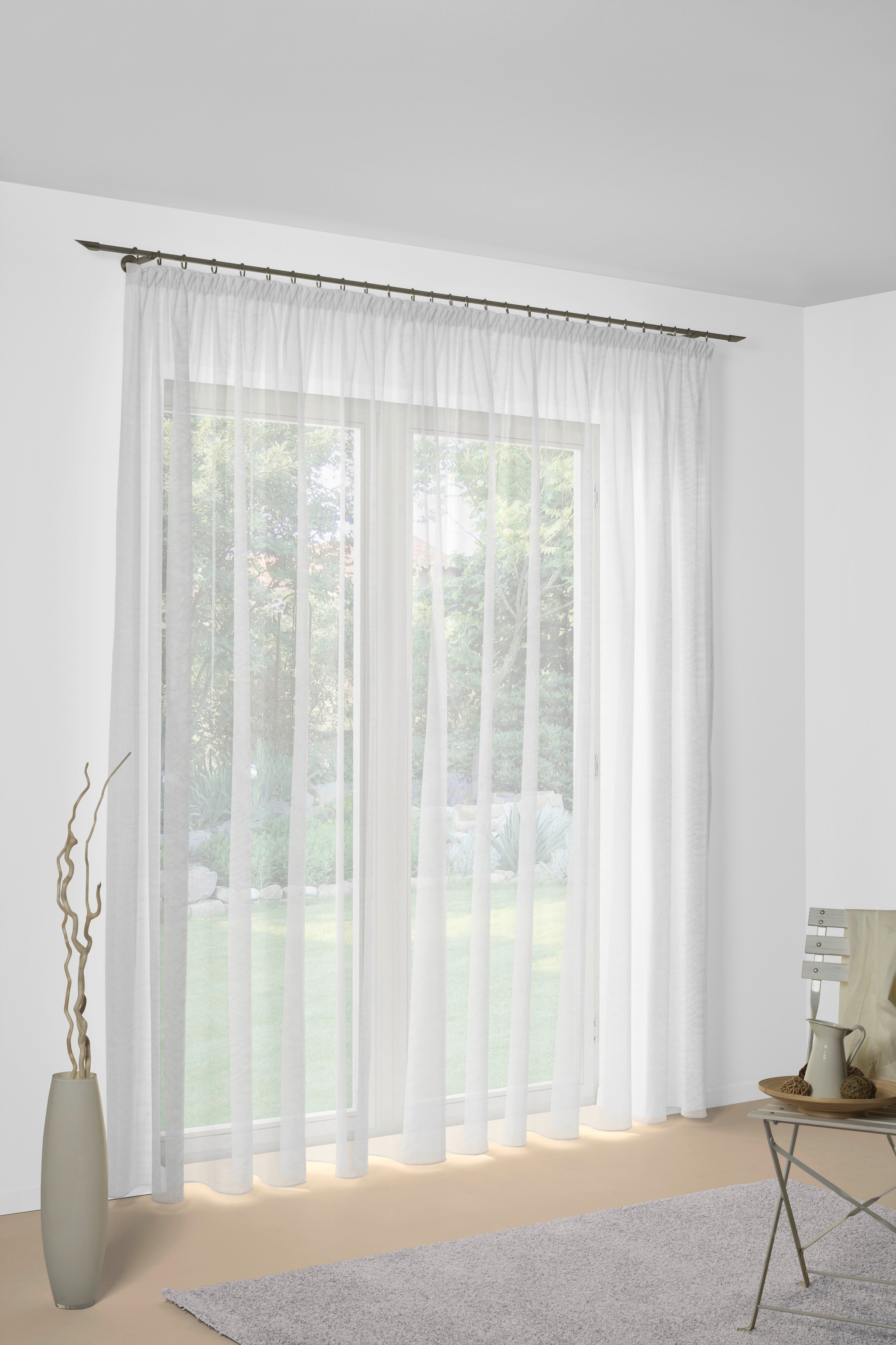Image of Wirth Gardine "Mara" Faltenband 1 Stk. tlg. Store