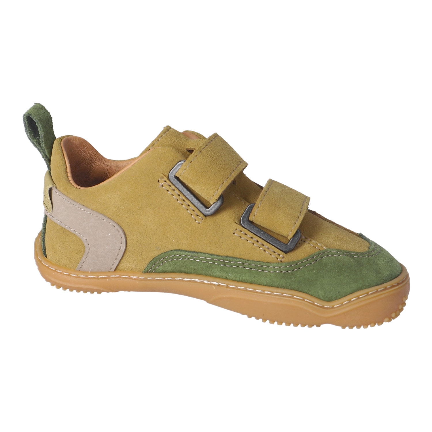 qnuffs Chaussures pieds nus »Ahorn«  chaussure à scratch, chaussure enfant à talonnette nulle