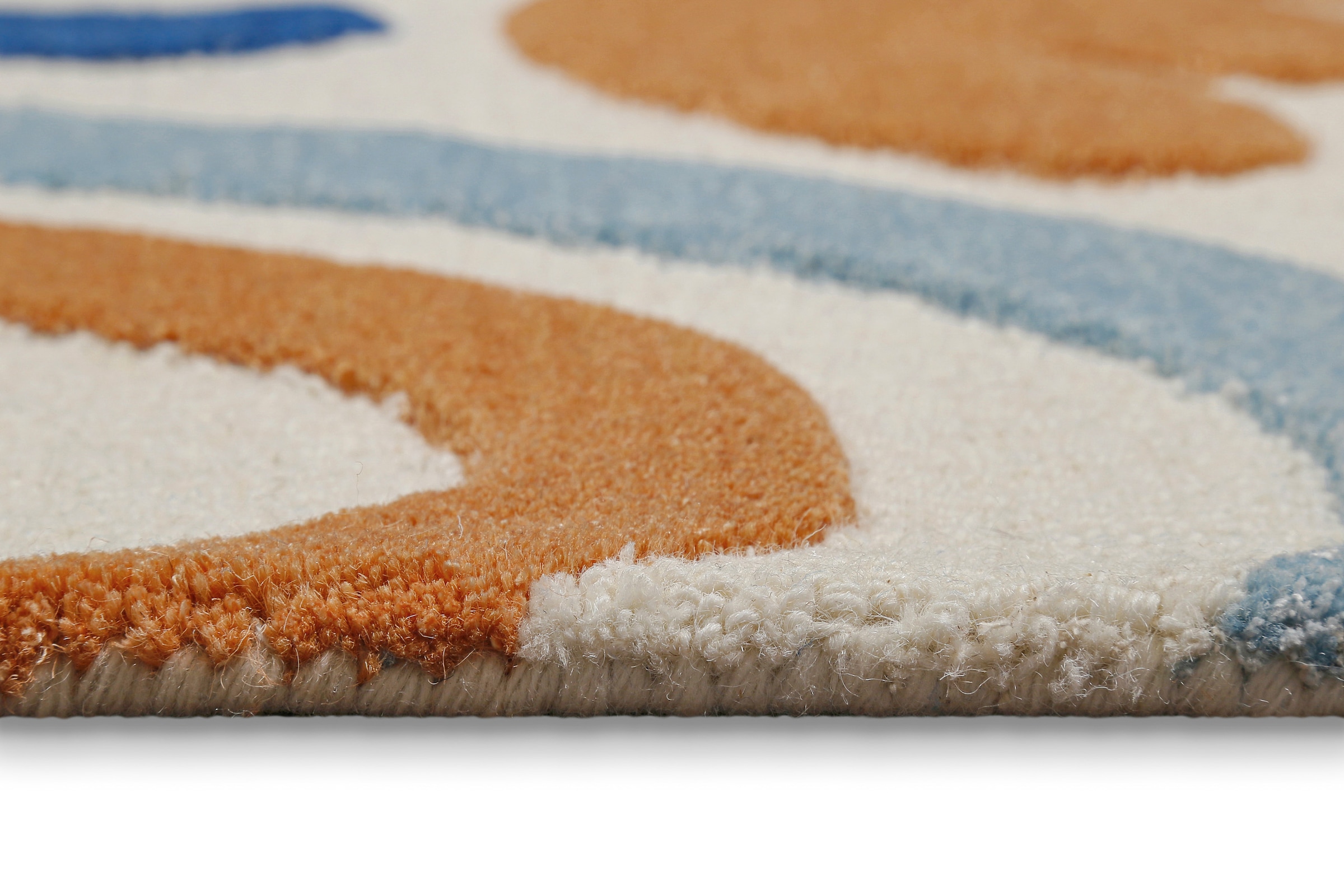 SMART KIDS Tapis pour enfants »Scribble« Rectangulaire 16 mm Höhe Kinderteppich, Hoch-Tief-Effekt, Schurwolle, handgetuftet, Spielzimmer