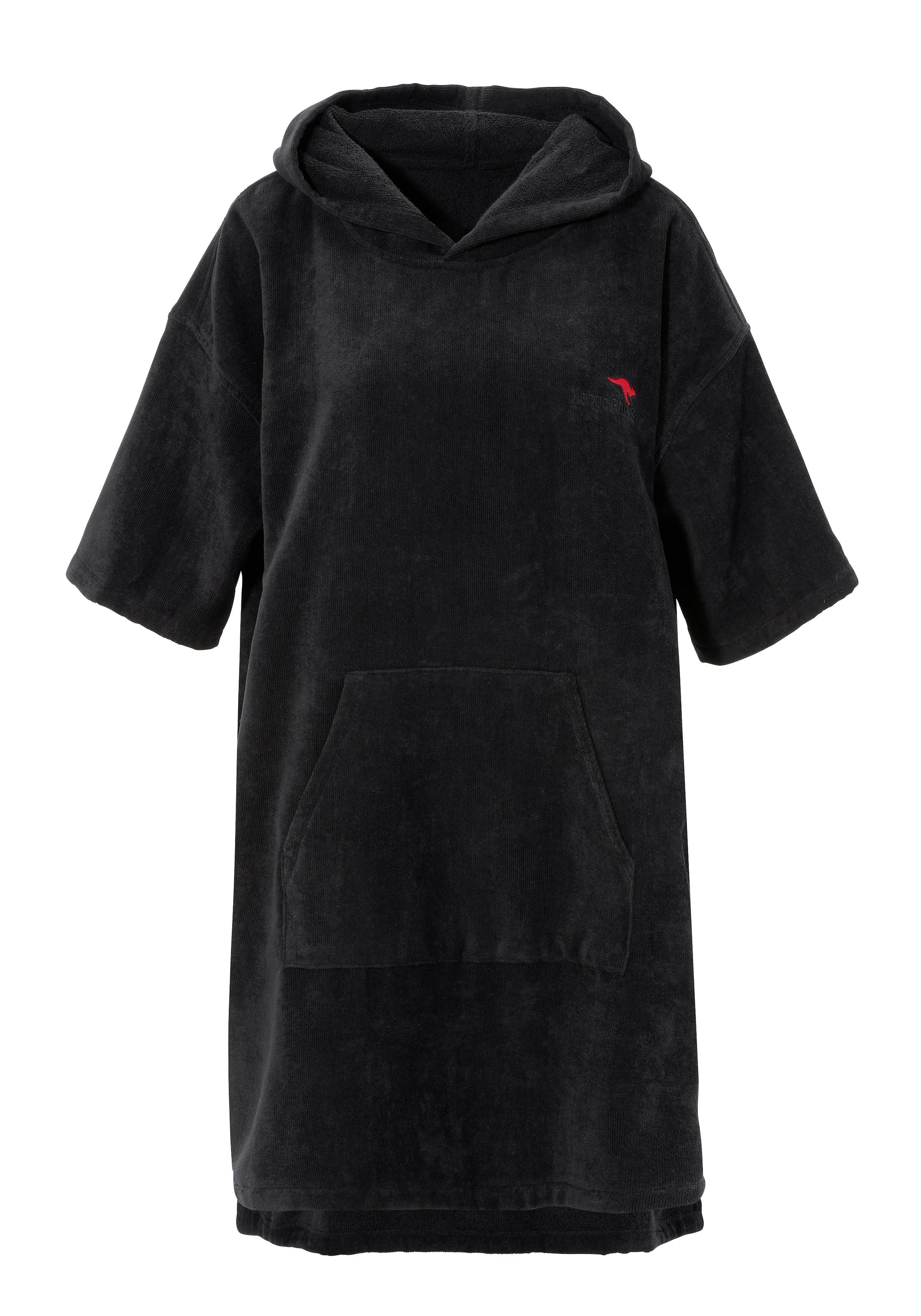 KangaROOS Badeponcho »Summer, ideal für Sauna, Spa & im Urlaub, Damen & Herren« 1 Stk. Surfponcho, mit Bauchtasche, 100% Baumwolle, Frottee