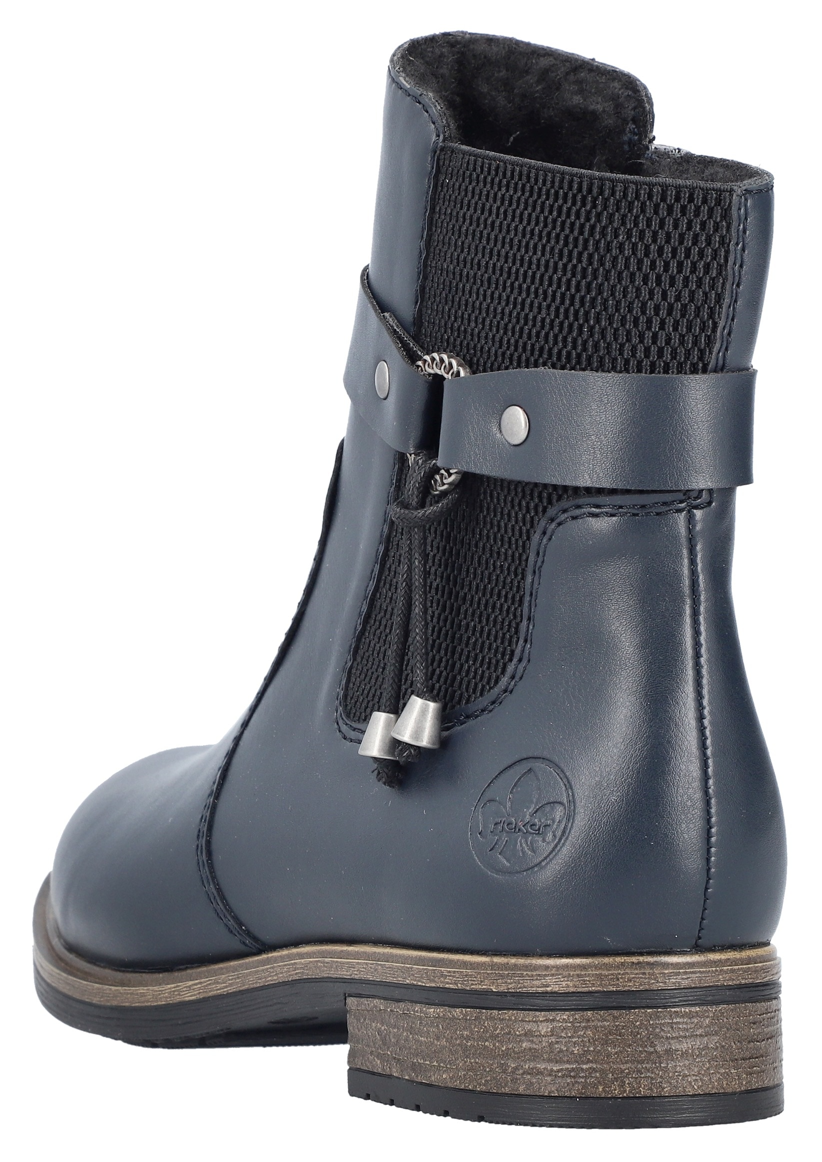 Rieker Winterstiefelette  Chelseaboots, Winterboots, Blockabsatz, mit Innenreissverschluss