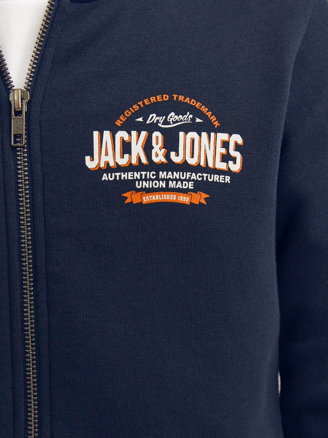 Jack & Jones Junior Kapuzensweatjacke »JJELOGO SWEAT ZIP HOOD 2C 24/25 NOOS JNR«