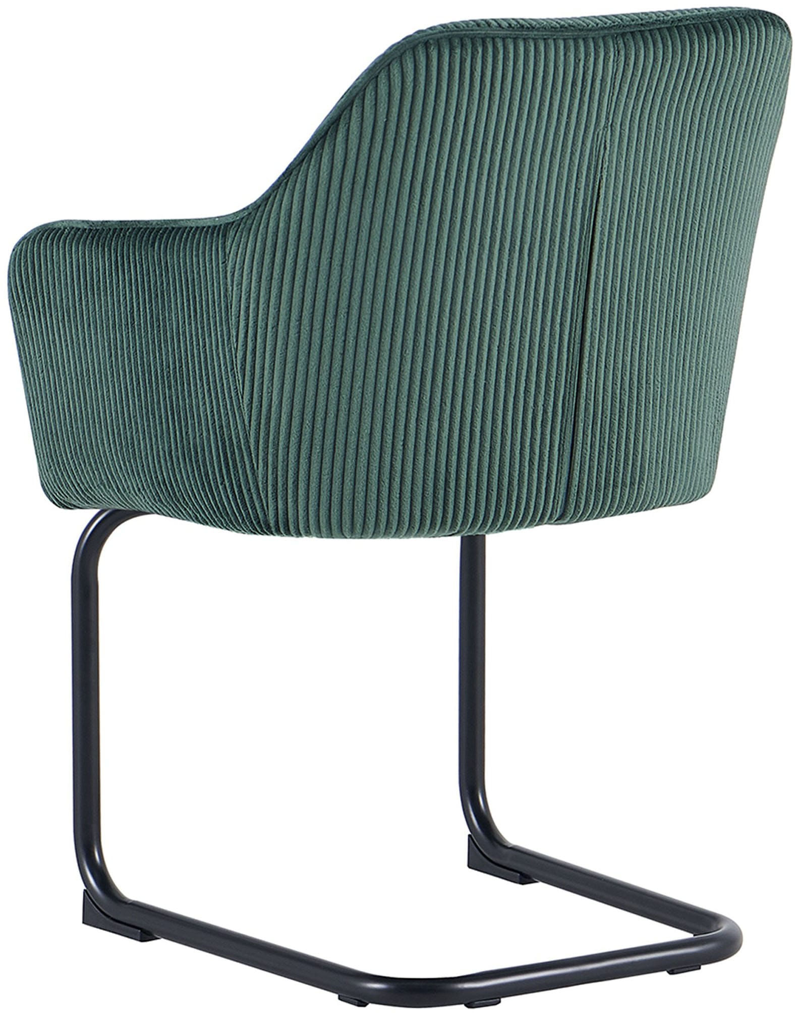 byLIVING Chaise cantilever »ELBA« (Ensemble) 2 cuisvelours côtelé épais, 110 kg, fonction de retour pivotant à 180°, piètement à bascule