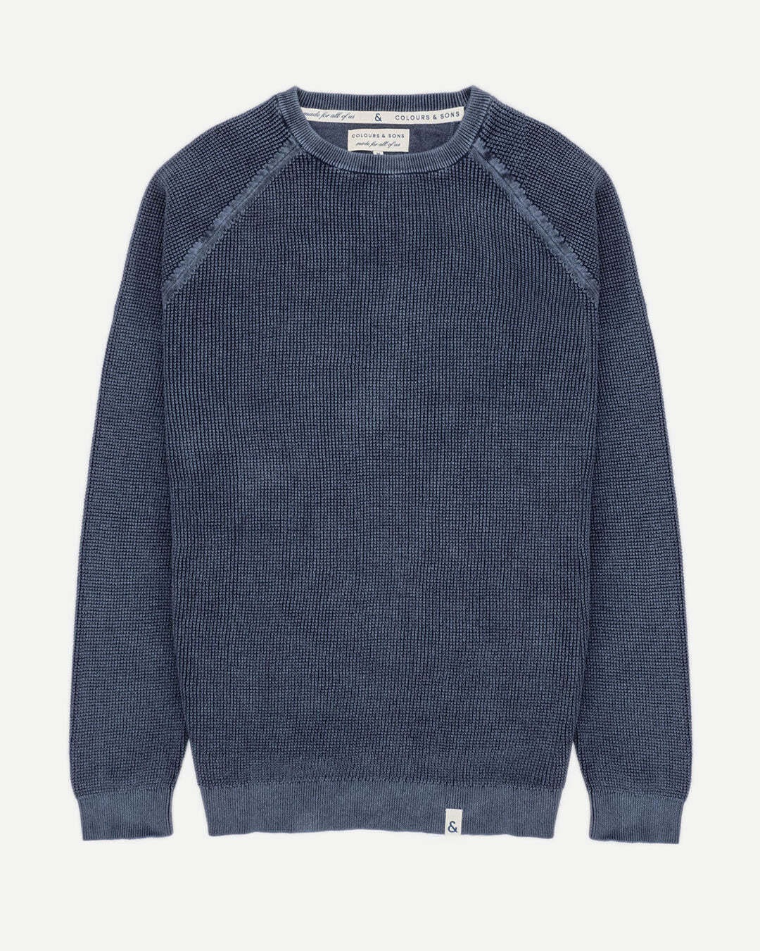 colours & sons Strickpullover »colours & sons Pullover Roundneck-Washed«